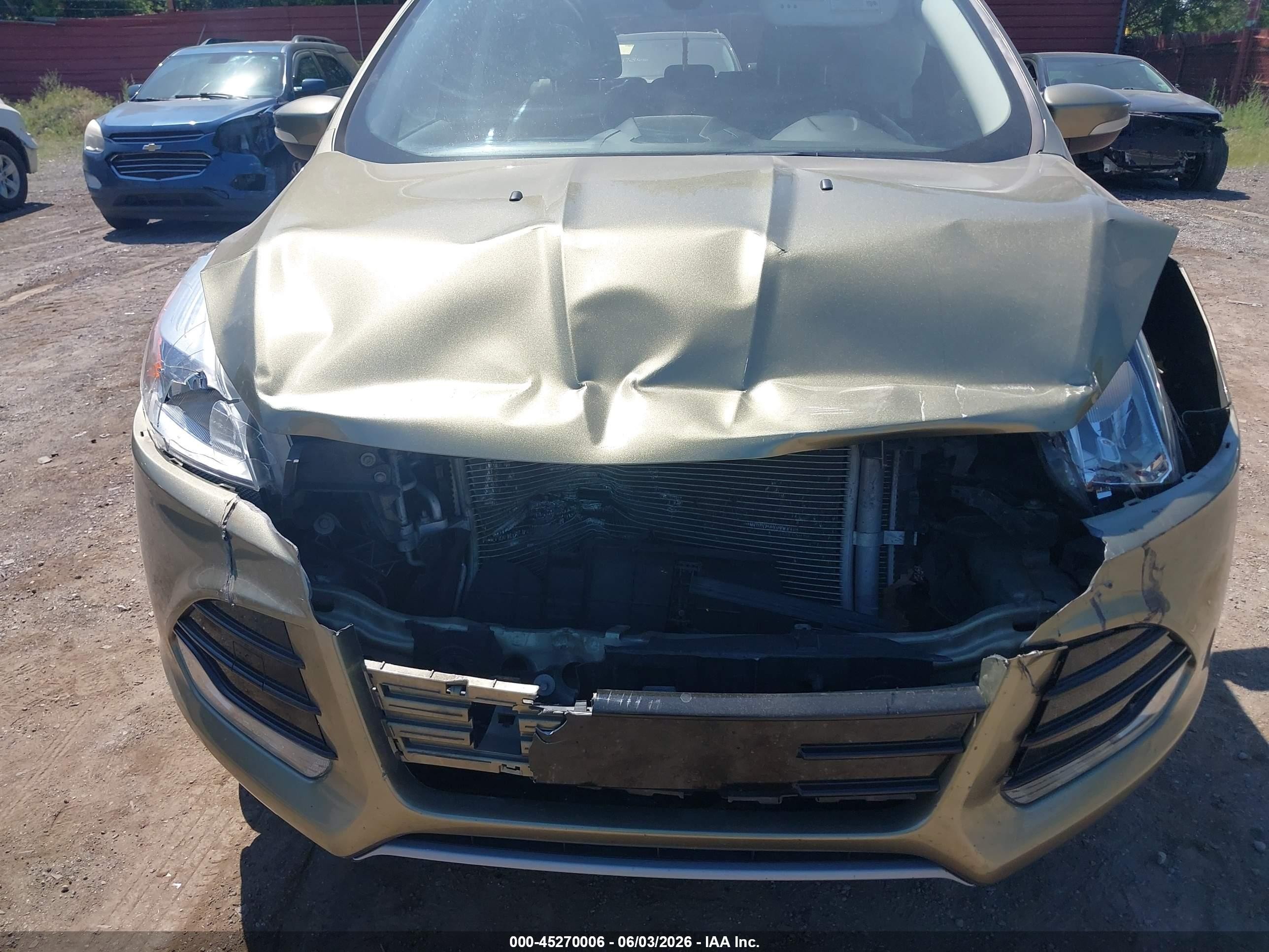 2013 Ford Escape Sel Зеленый vin: 1FMCU0HX2DUD67415