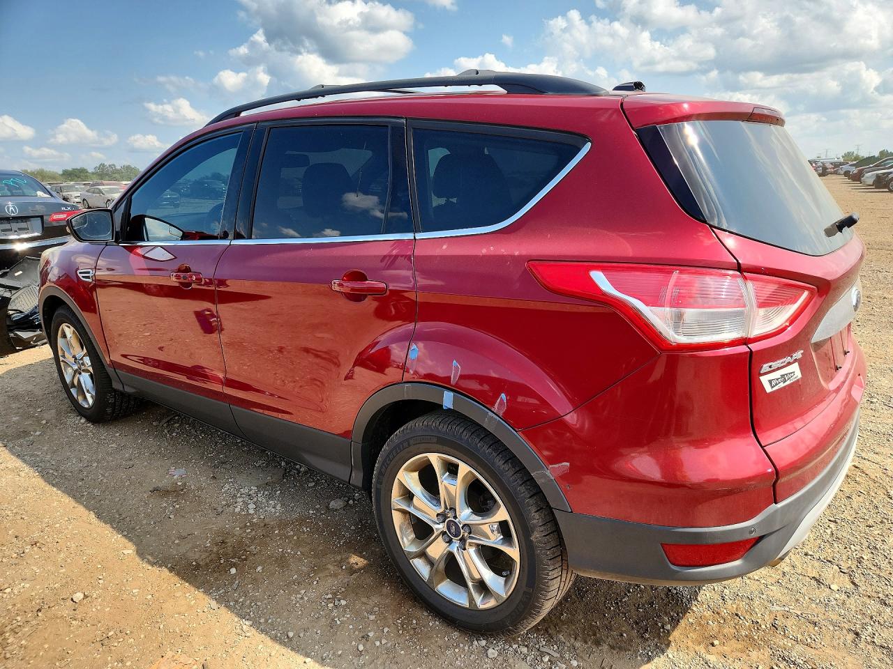 2013 Ford Escape Sel Red vin: 1FMCU0HX2DUD67740