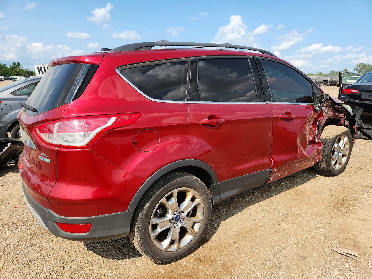 2013 Ford Escape Sel Red vin: 1FMCU0HX2DUD67740