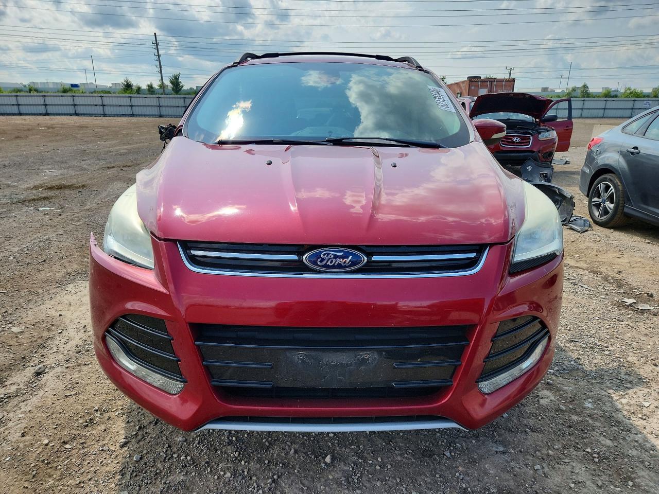2013 Ford Escape Sel Red vin: 1FMCU0HX2DUD67740