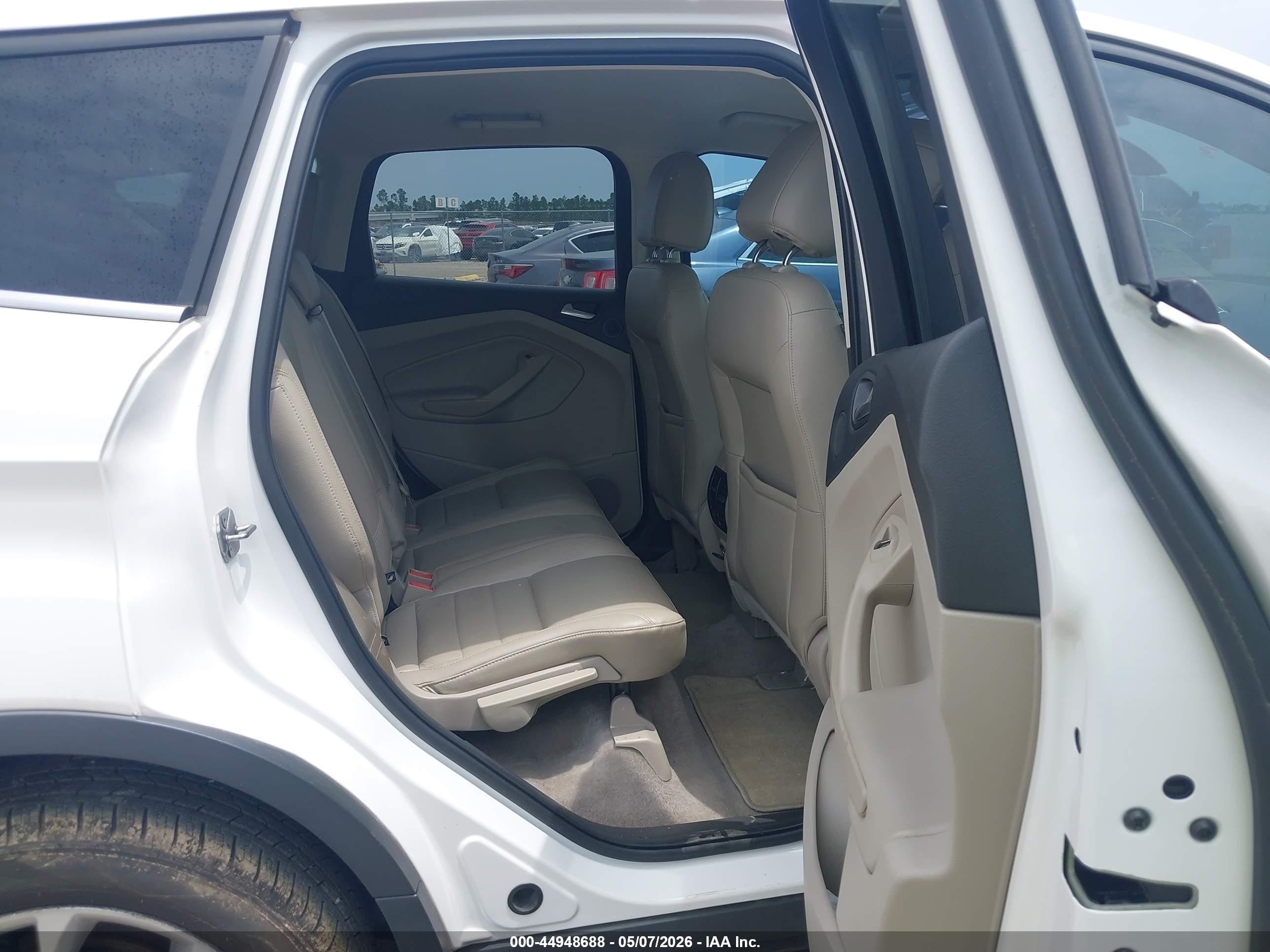 2013 Ford Escape Sel White vin: 1FMCU0HX2DUD84392