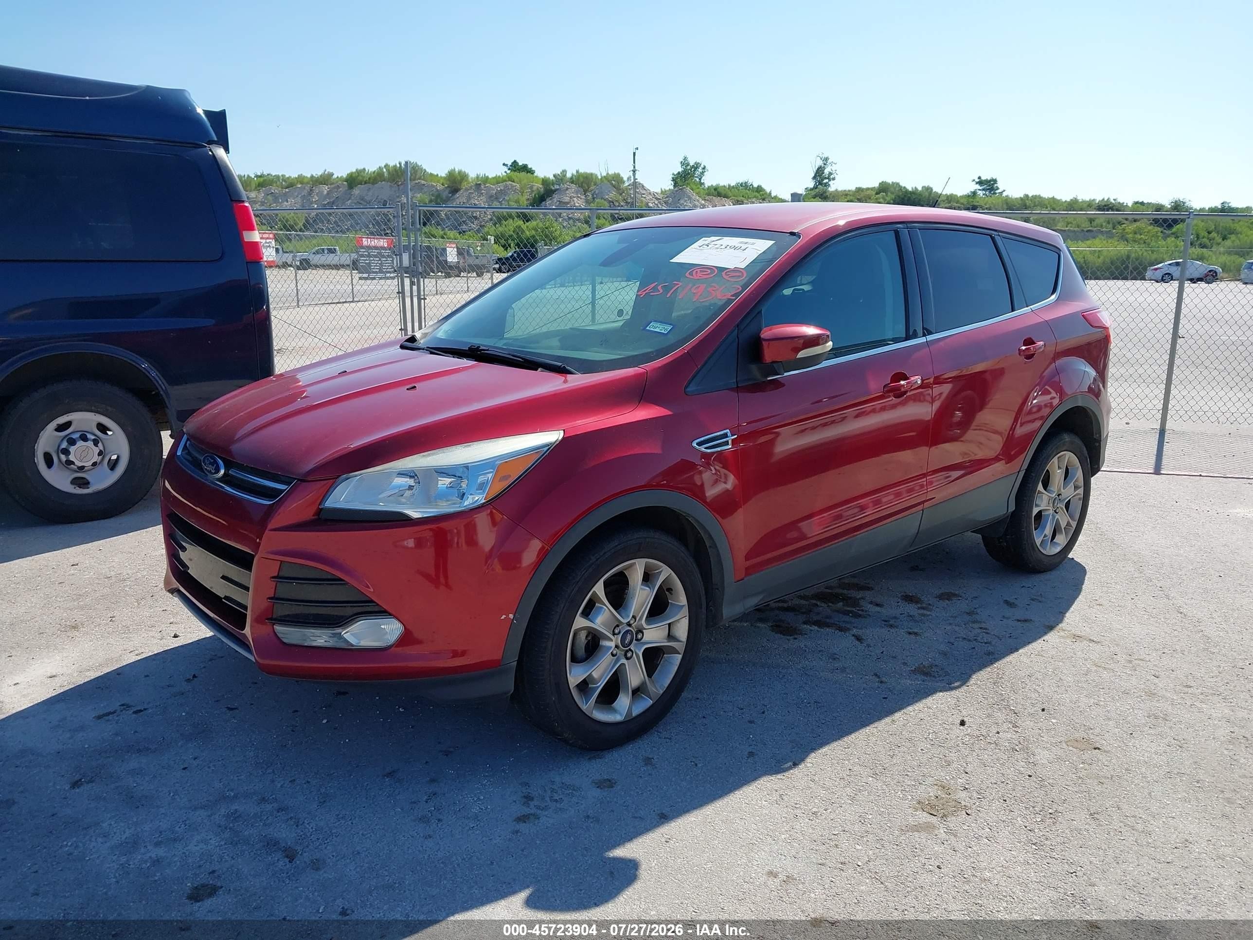 2013 Ford Escape Sel Красный vin: 1FMCU0HX3DUA81072