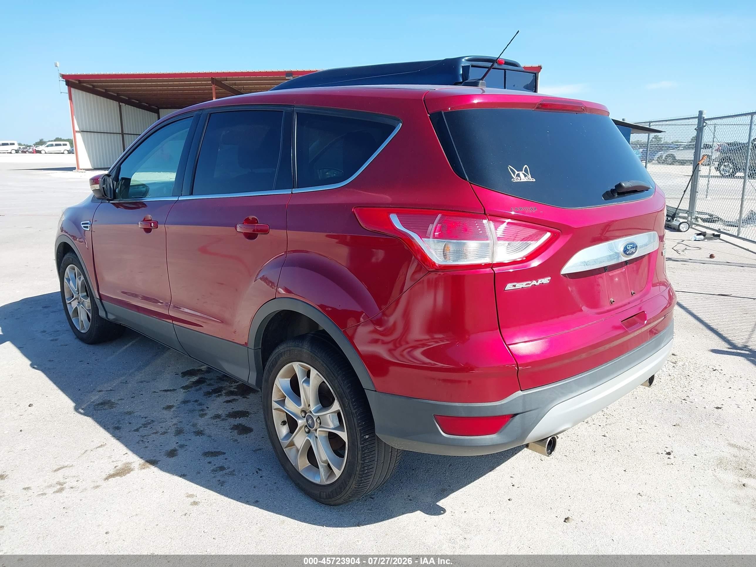2013 Ford Escape Sel Красный vin: 1FMCU0HX3DUA81072
