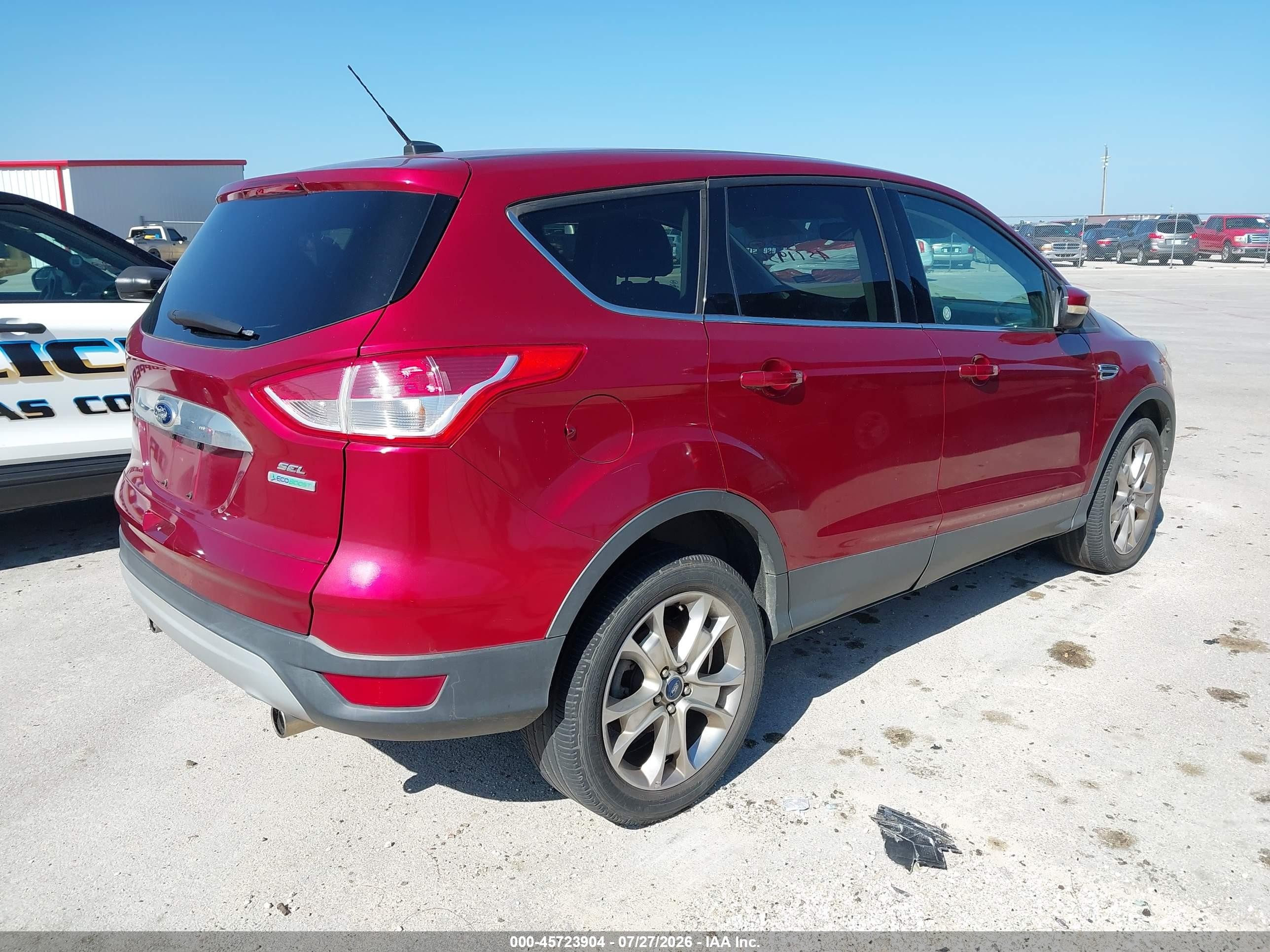 2013 Ford Escape Sel Красный vin: 1FMCU0HX3DUA81072
