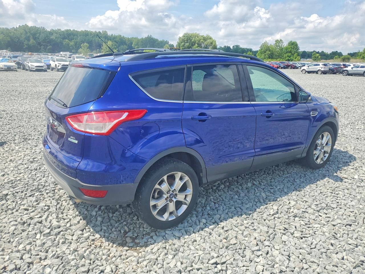 2013 Ford Escape Sel Blue vin: 1FMCU0HX3DUA85347