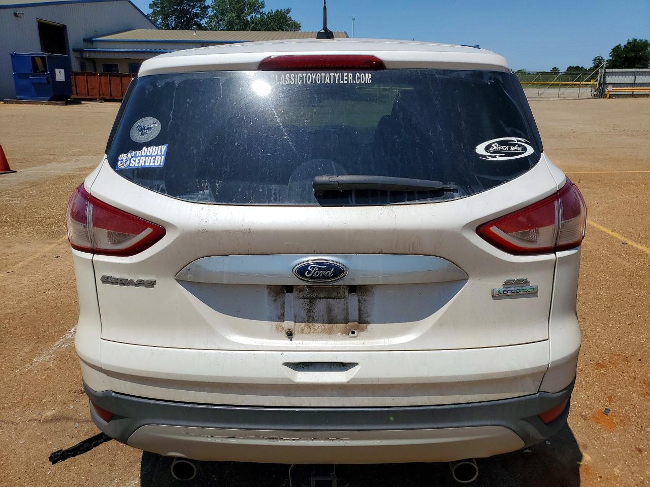 2013 Ford Escape Sel White vin: 1FMCU0HX3DUA87938