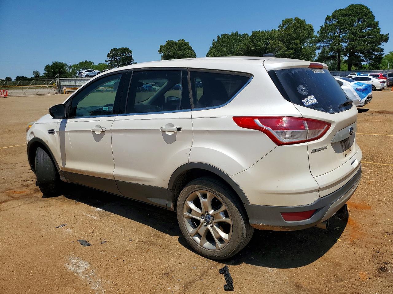 2013 Ford Escape Sel White vin: 1FMCU0HX3DUA87938