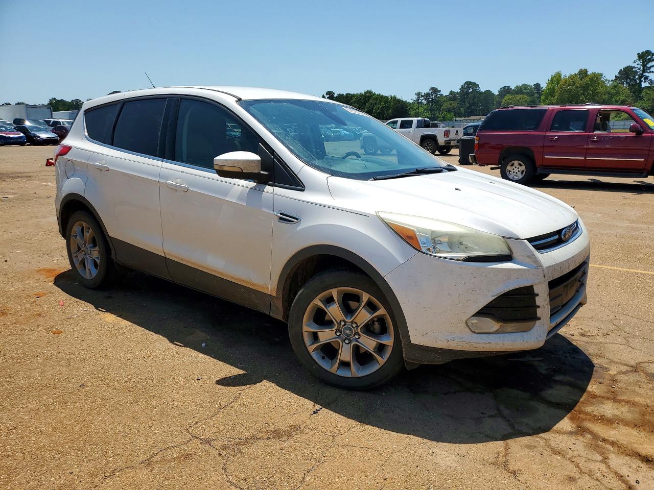 2013 Ford Escape Sel White vin: 1FMCU0HX3DUA87938