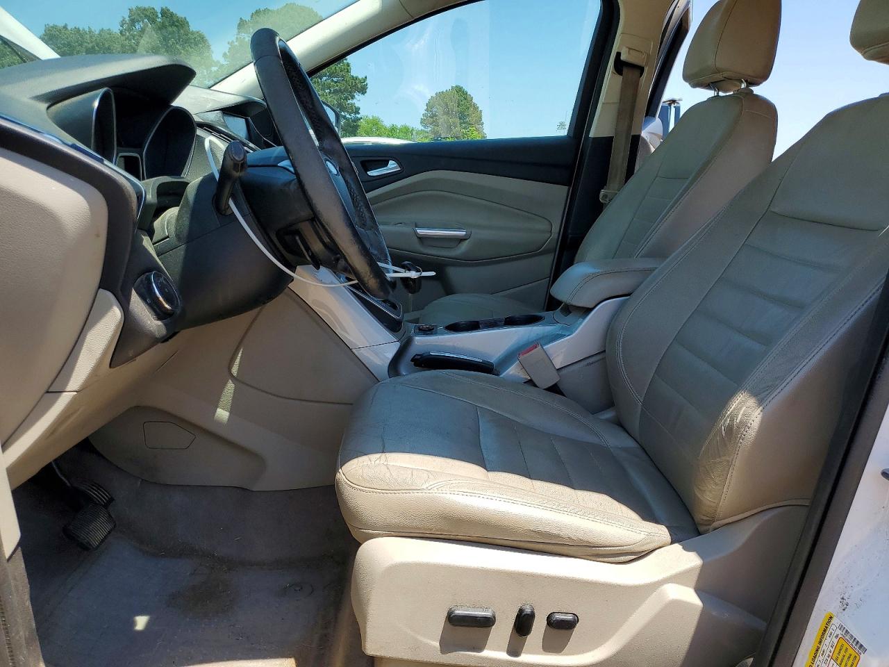 2013 Ford Escape Sel White vin: 1FMCU0HX3DUA87938