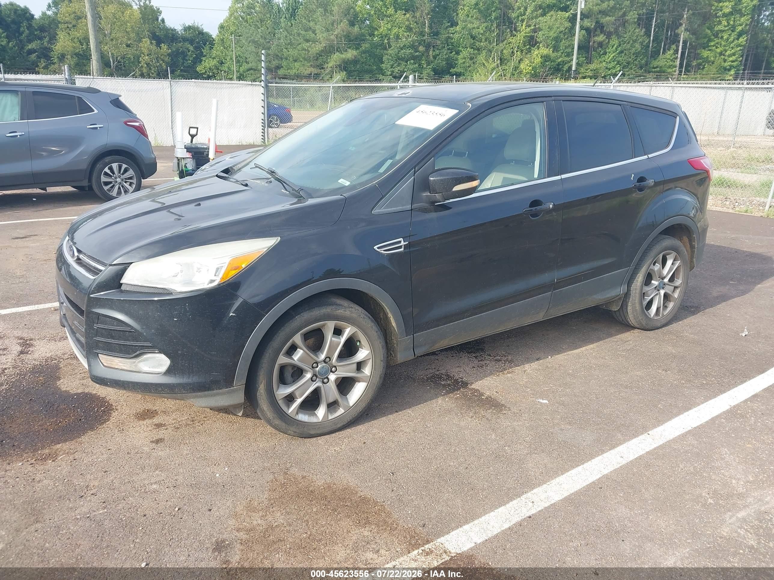 2013 Ford Escape Sel Black vin: 1FMCU0HX3DUB50911