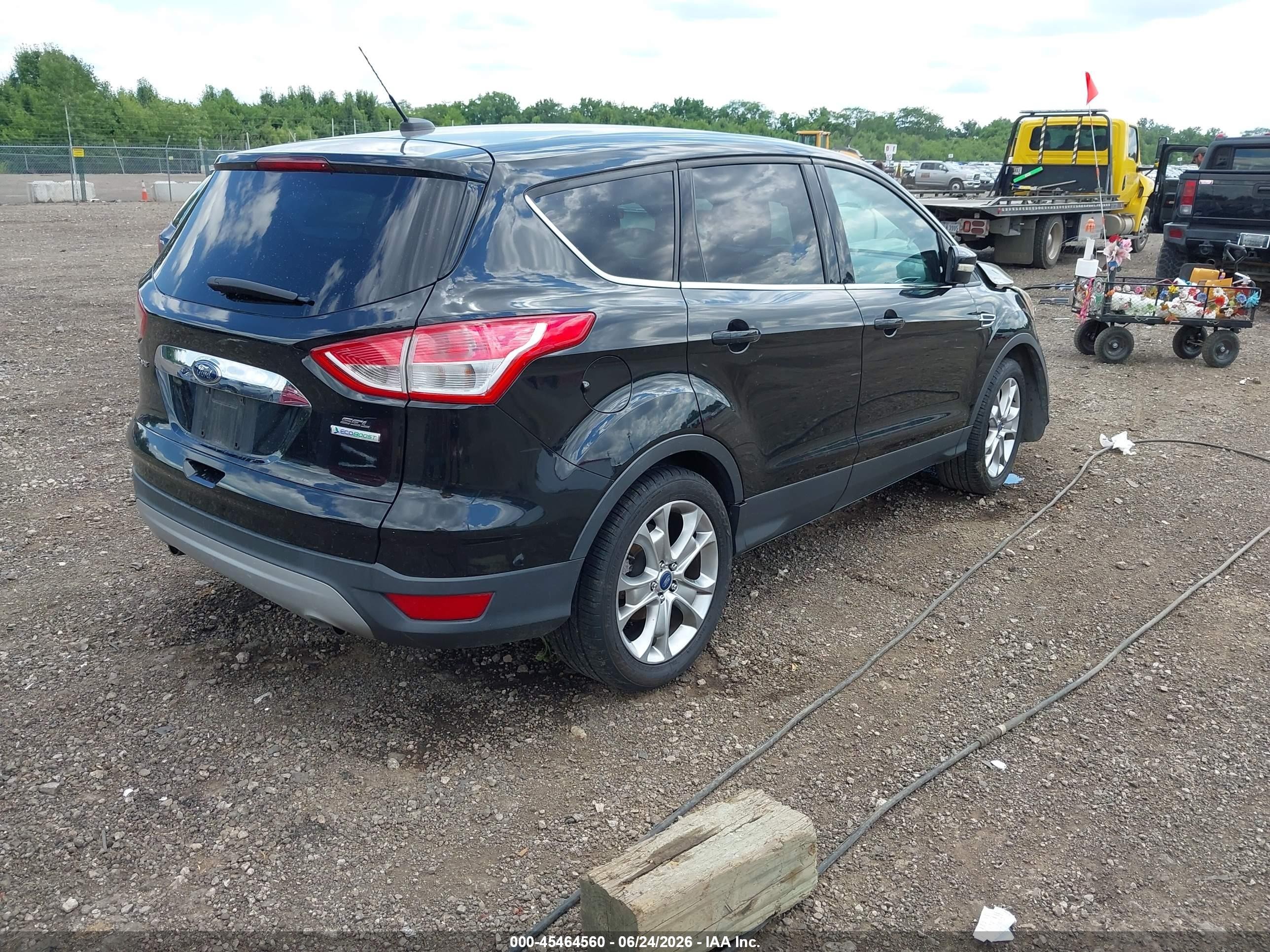 2013 Ford Escape Sel Black vin: 1FMCU0HX3DUB57051