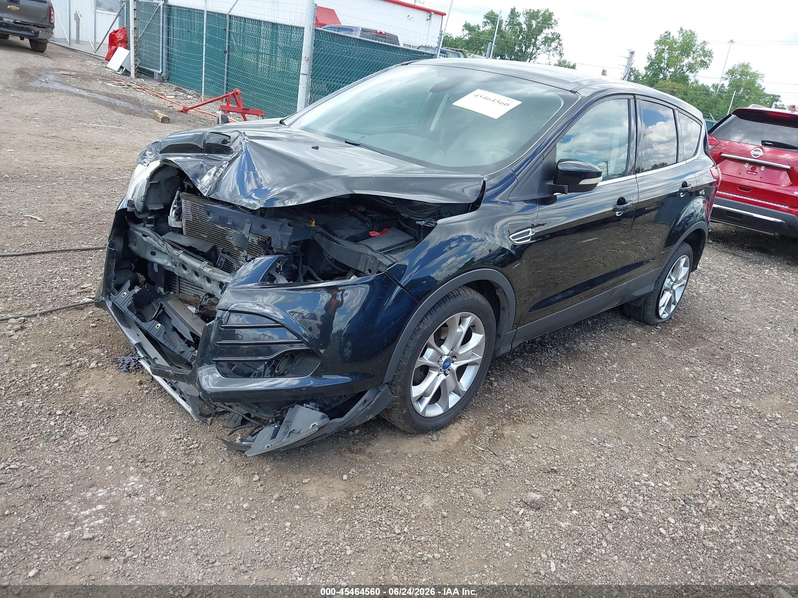 2013 Ford Escape Sel Black vin: 1FMCU0HX3DUB57051