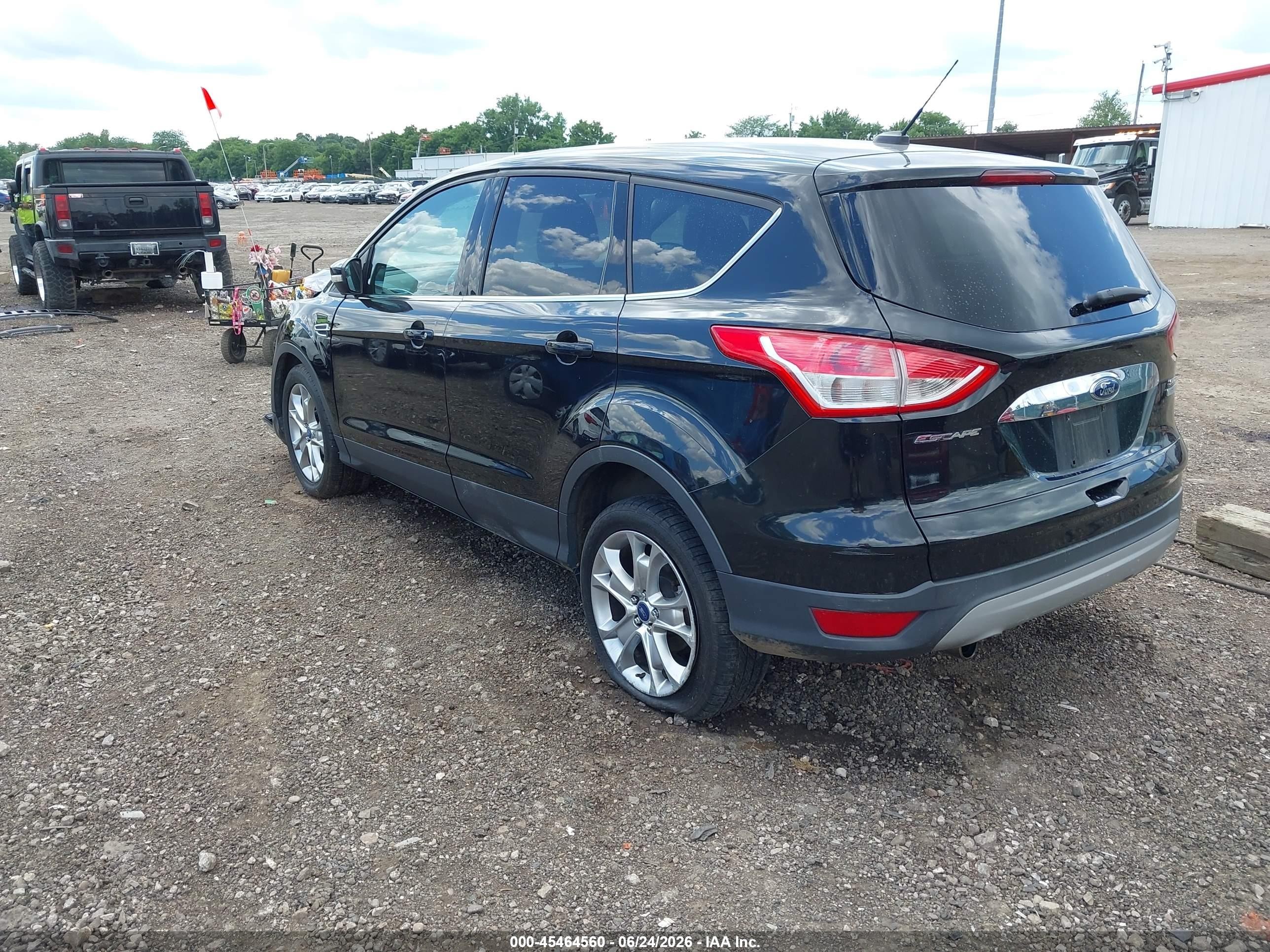 2013 Ford Escape Sel Black vin: 1FMCU0HX3DUB57051