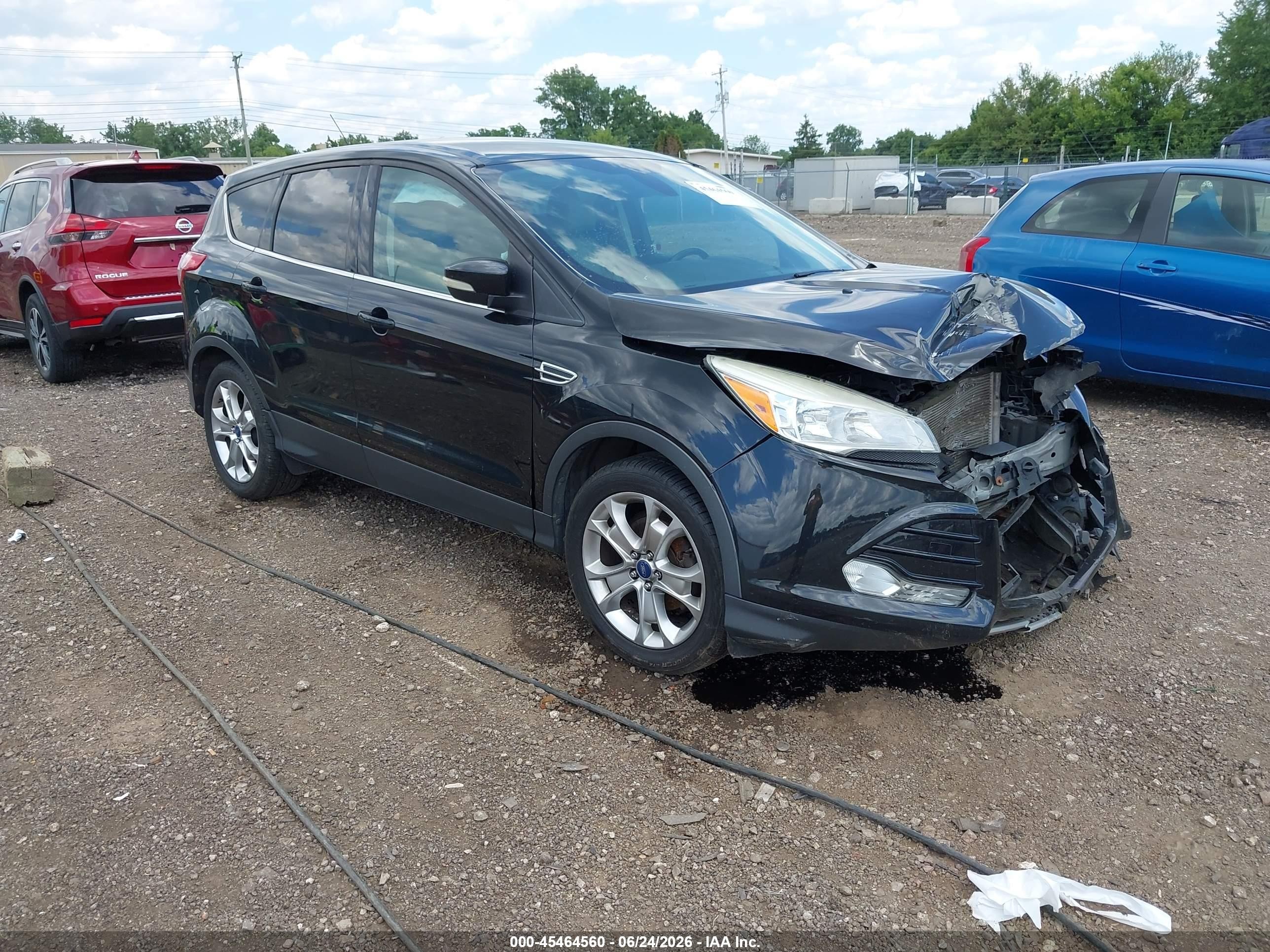 2013 Ford Escape Sel Black vin: 1FMCU0HX3DUB57051