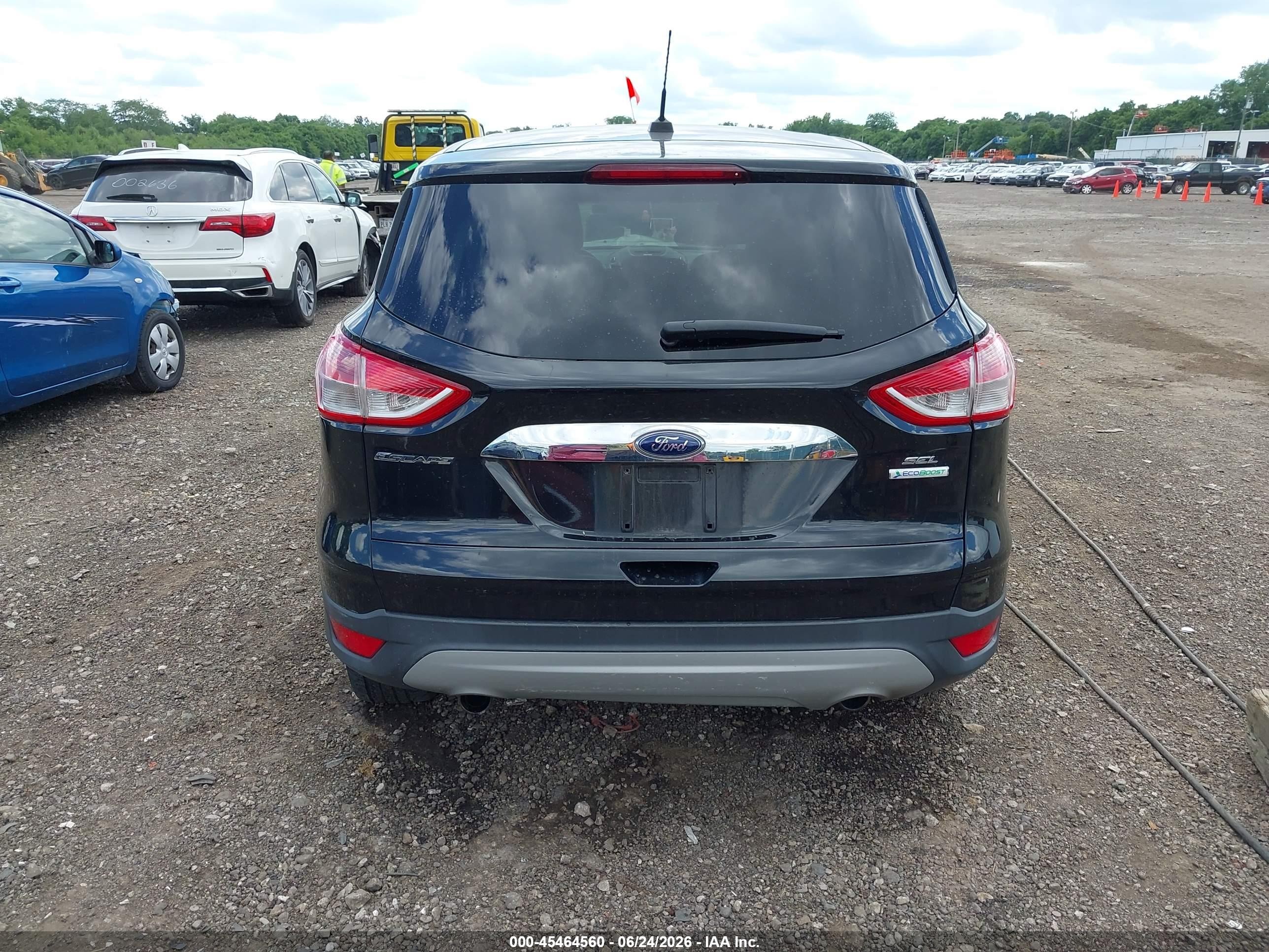 2013 Ford Escape Sel Black vin: 1FMCU0HX3DUB57051