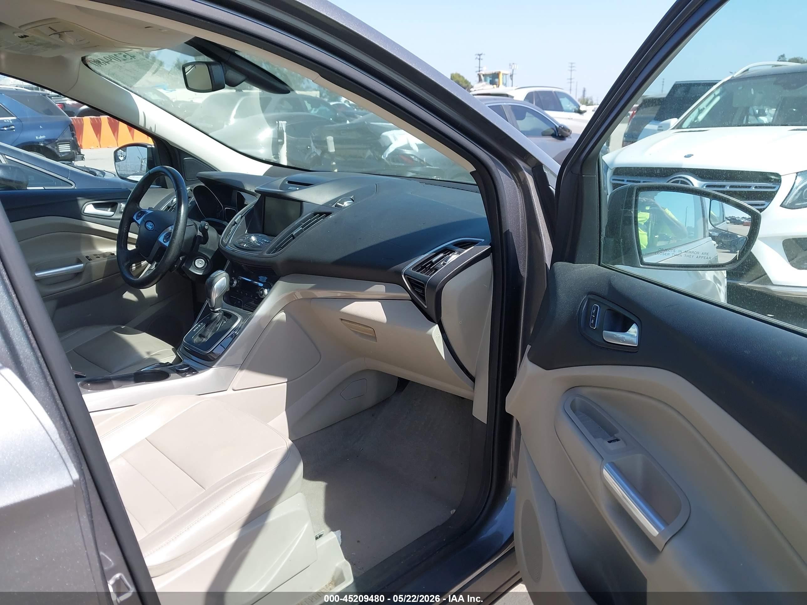2013 Ford Escape Sel Gray vin: 1FMCU0HX3DUC93955
