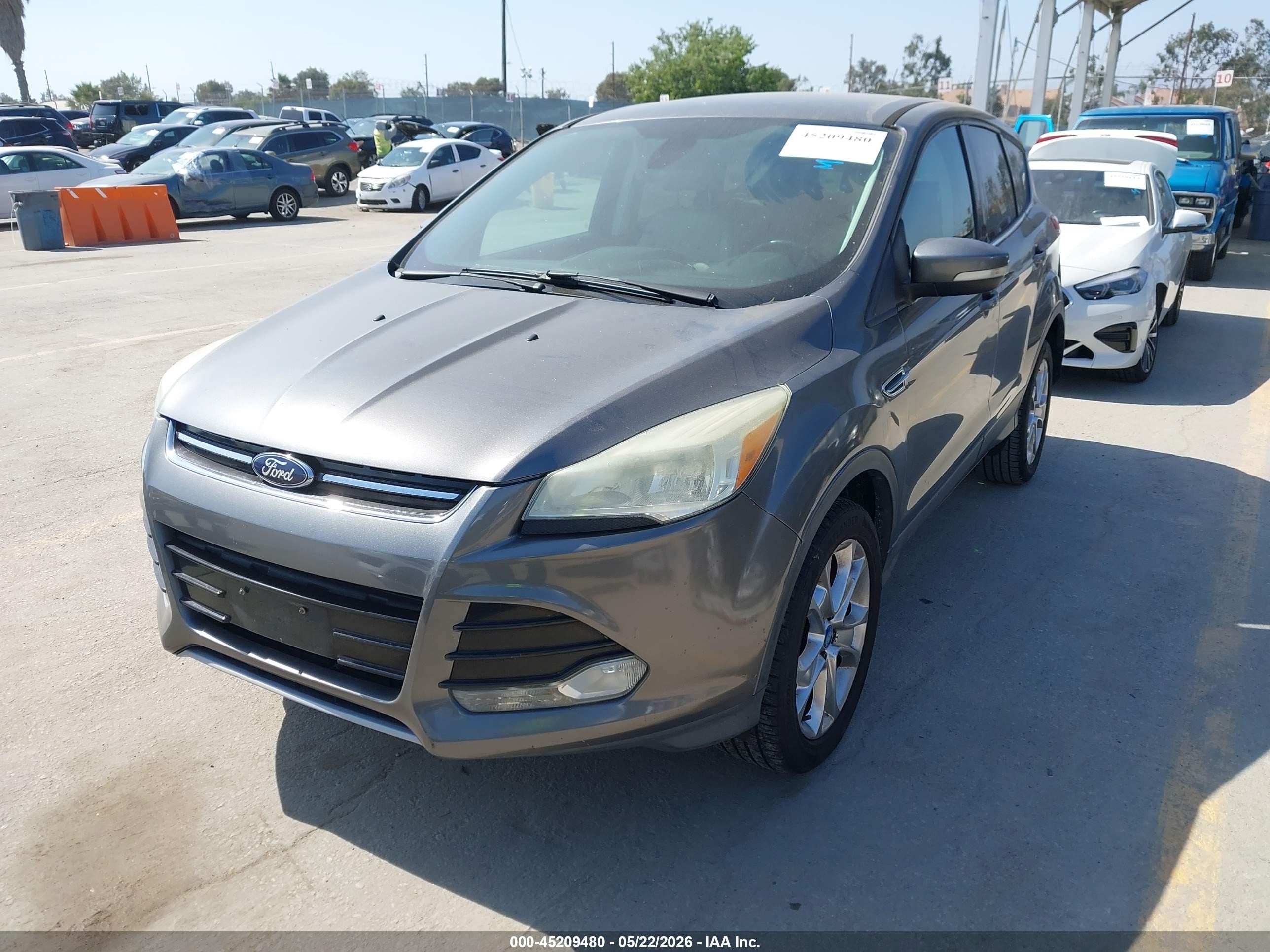 2013 Ford Escape Sel Gray vin: 1FMCU0HX3DUC93955