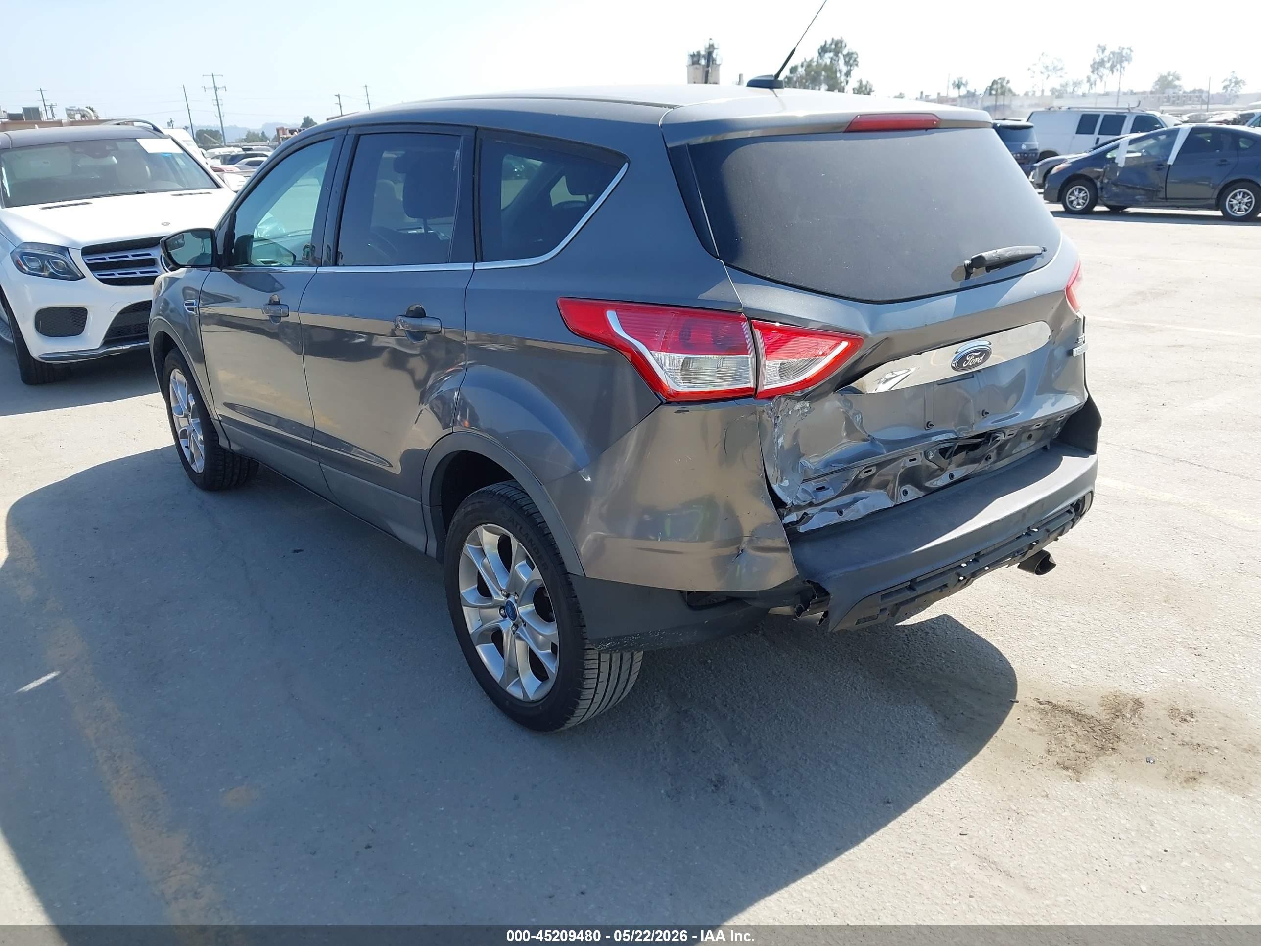 2013 Ford Escape Sel Gray vin: 1FMCU0HX3DUC93955