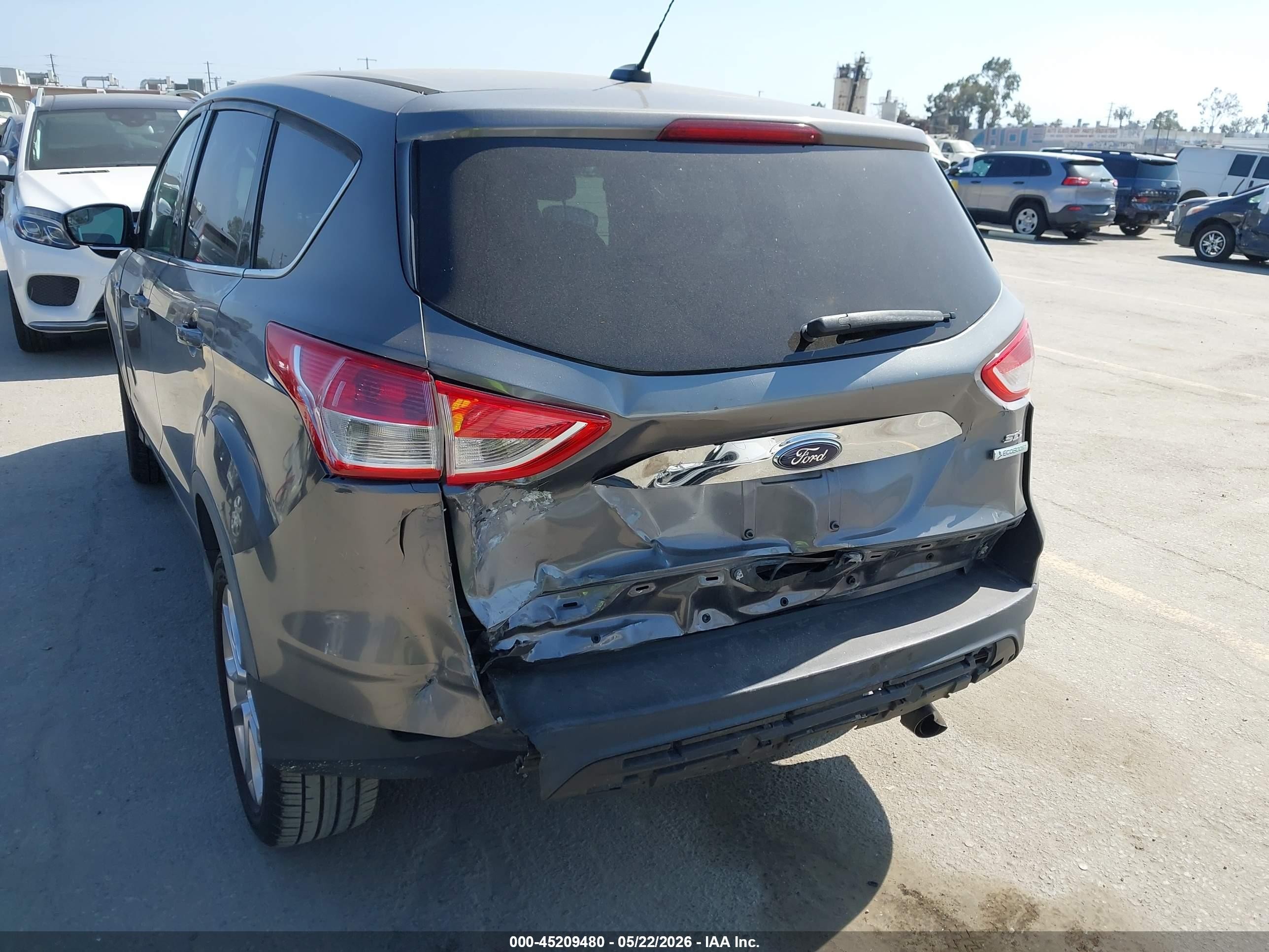 2013 Ford Escape Sel Gray vin: 1FMCU0HX3DUC93955