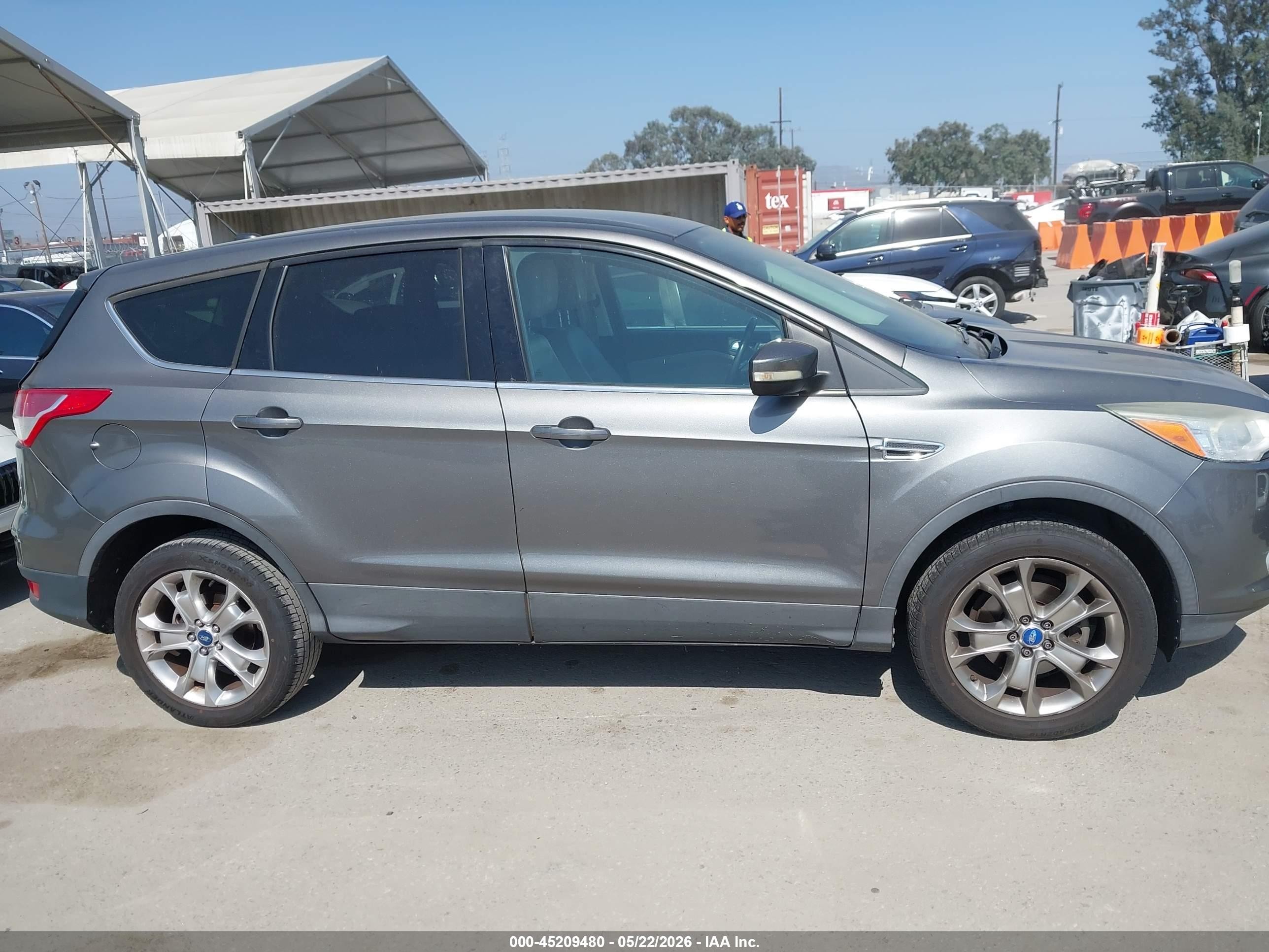 2013 Ford Escape Sel Gray vin: 1FMCU0HX3DUC93955