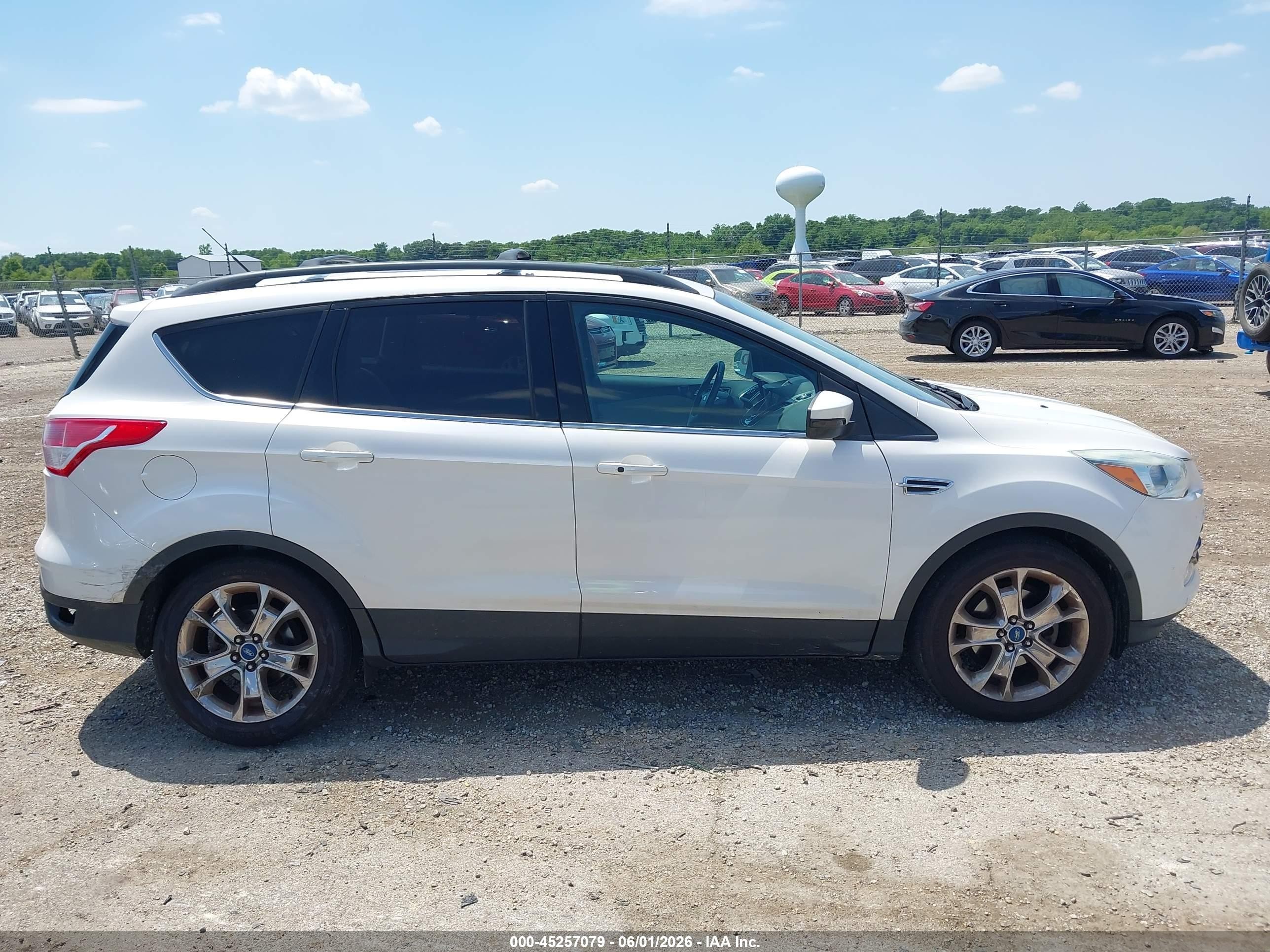 2013 Ford Escape Sel White vin: 1FMCU0HX4DUA00175