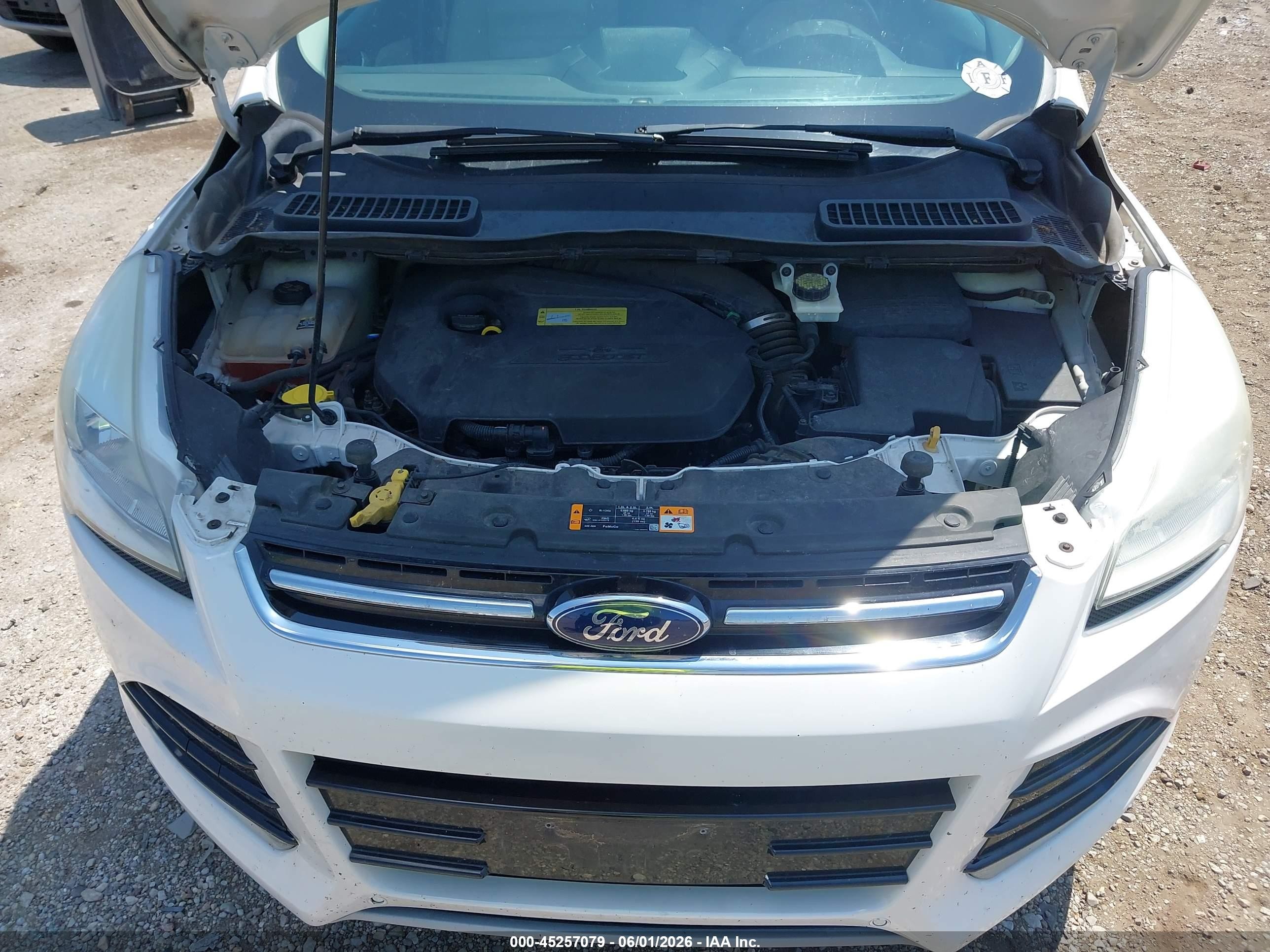 2013 Ford Escape Sel White vin: 1FMCU0HX4DUA00175