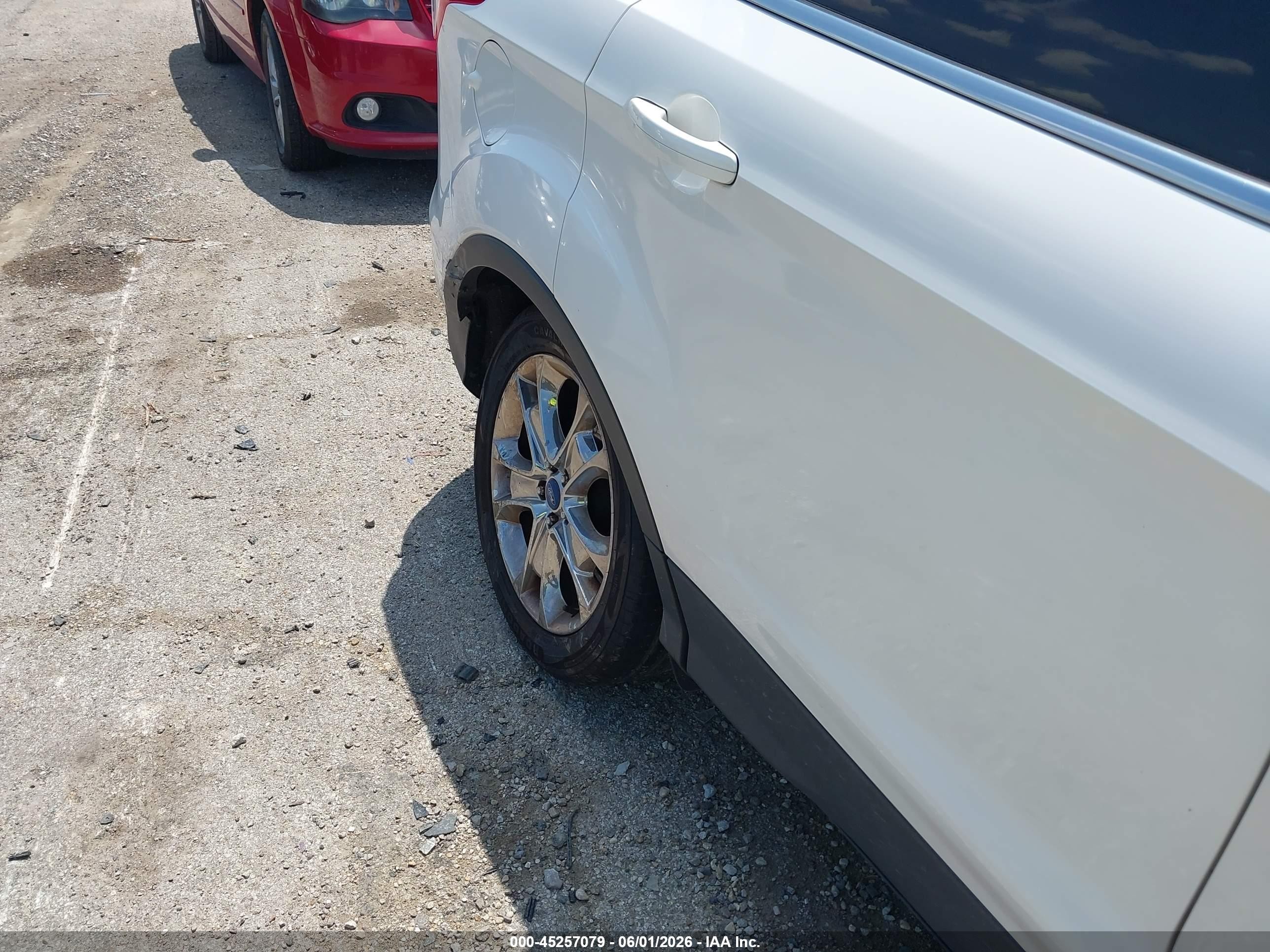 2013 Ford Escape Sel White vin: 1FMCU0HX4DUA00175