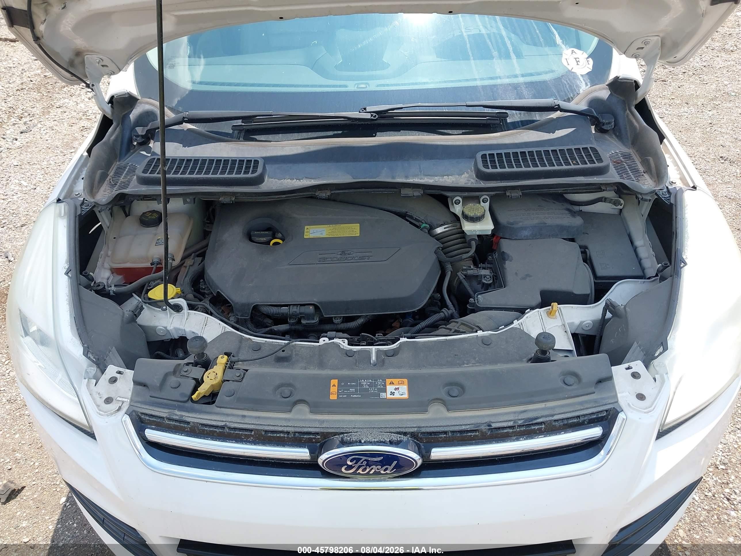 2013 Ford Escape Sel White vin: 1FMCU0HX4DUA00175