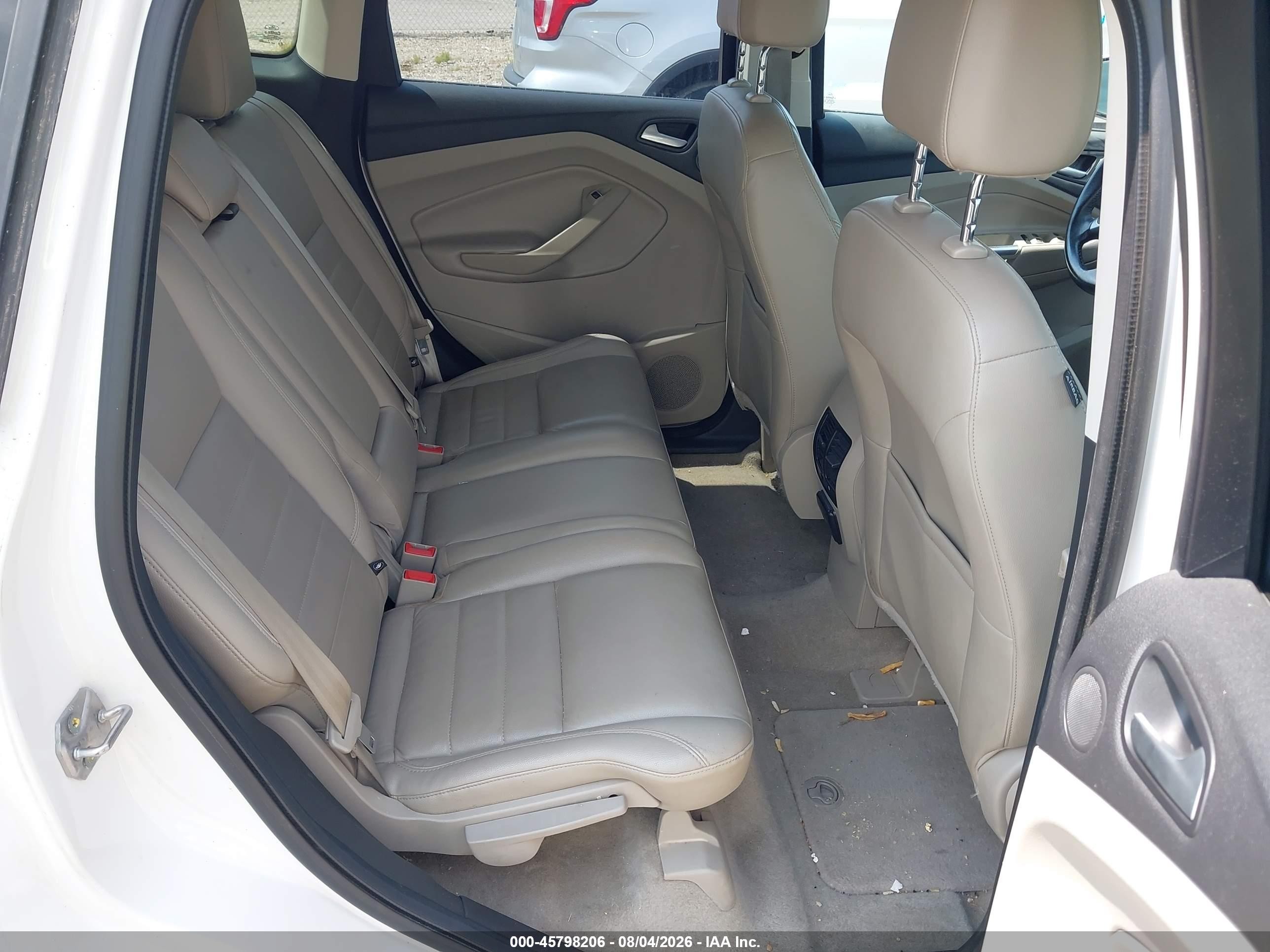 2013 Ford Escape Sel White vin: 1FMCU0HX4DUA00175