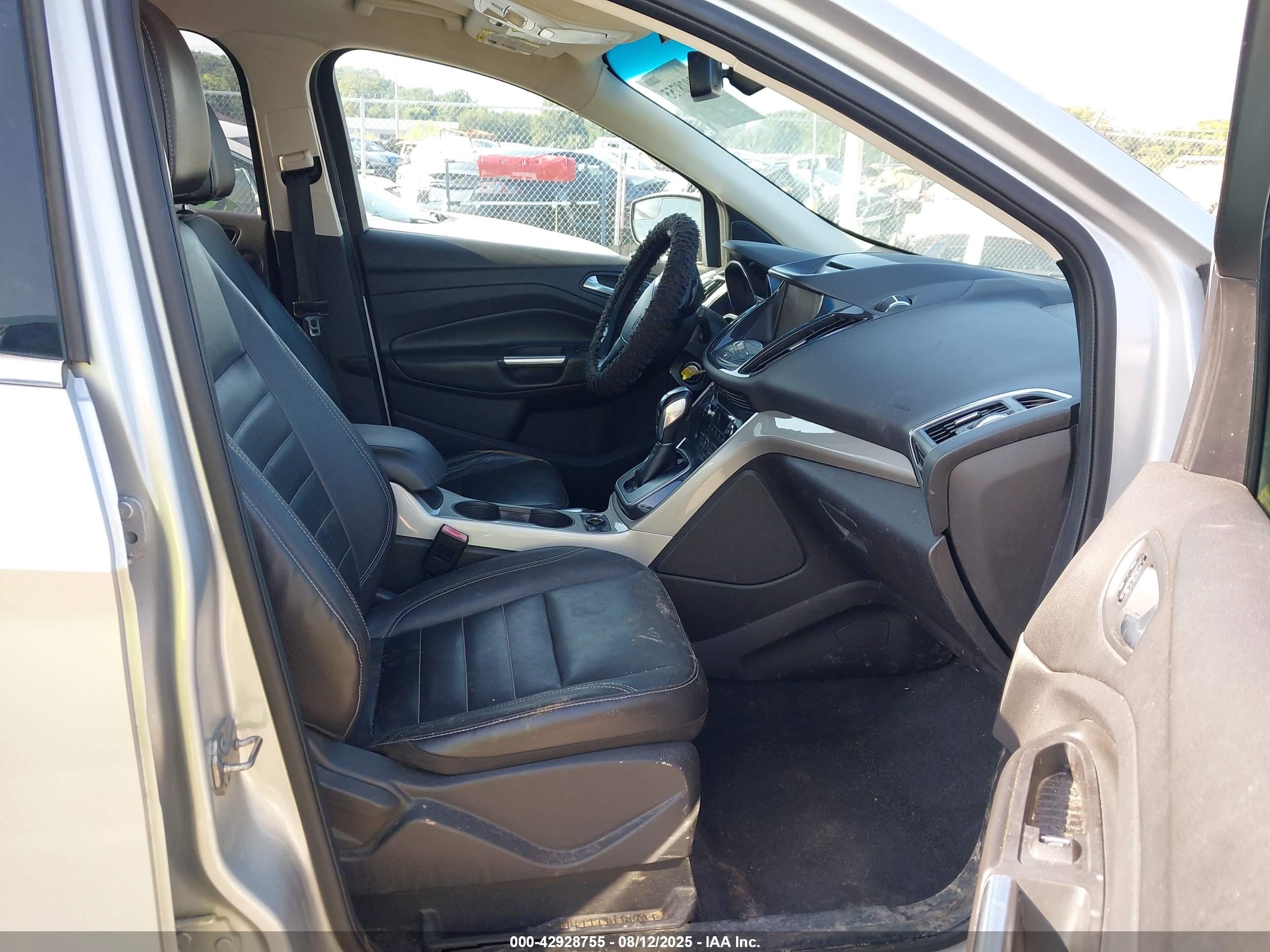 2013 Ford Escape Sel Silver vin: 1FMCU0HX4DUA57718