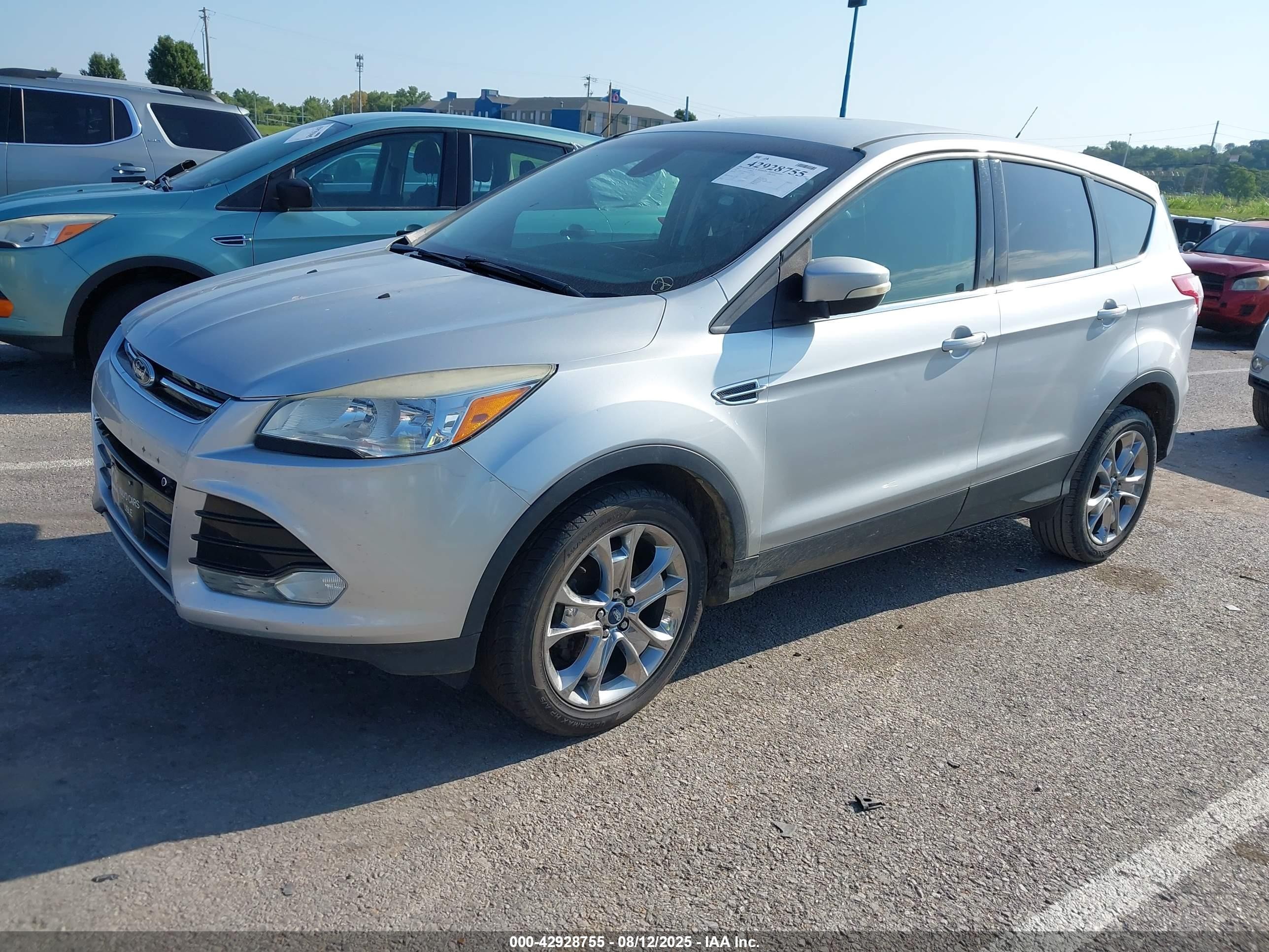 2013 Ford Escape Sel Silver vin: 1FMCU0HX4DUA57718