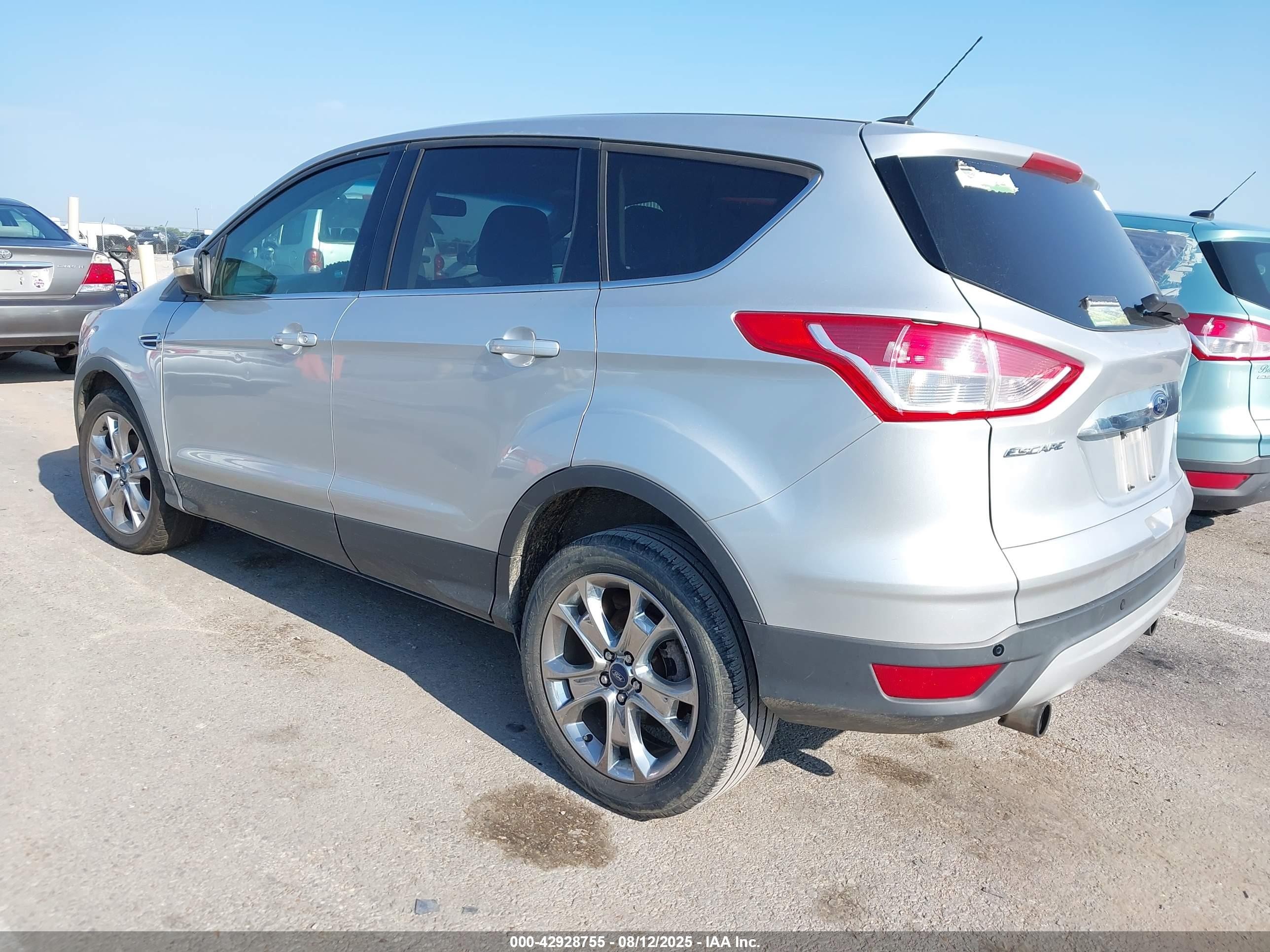 2013 Ford Escape Sel Silver vin: 1FMCU0HX4DUA57718