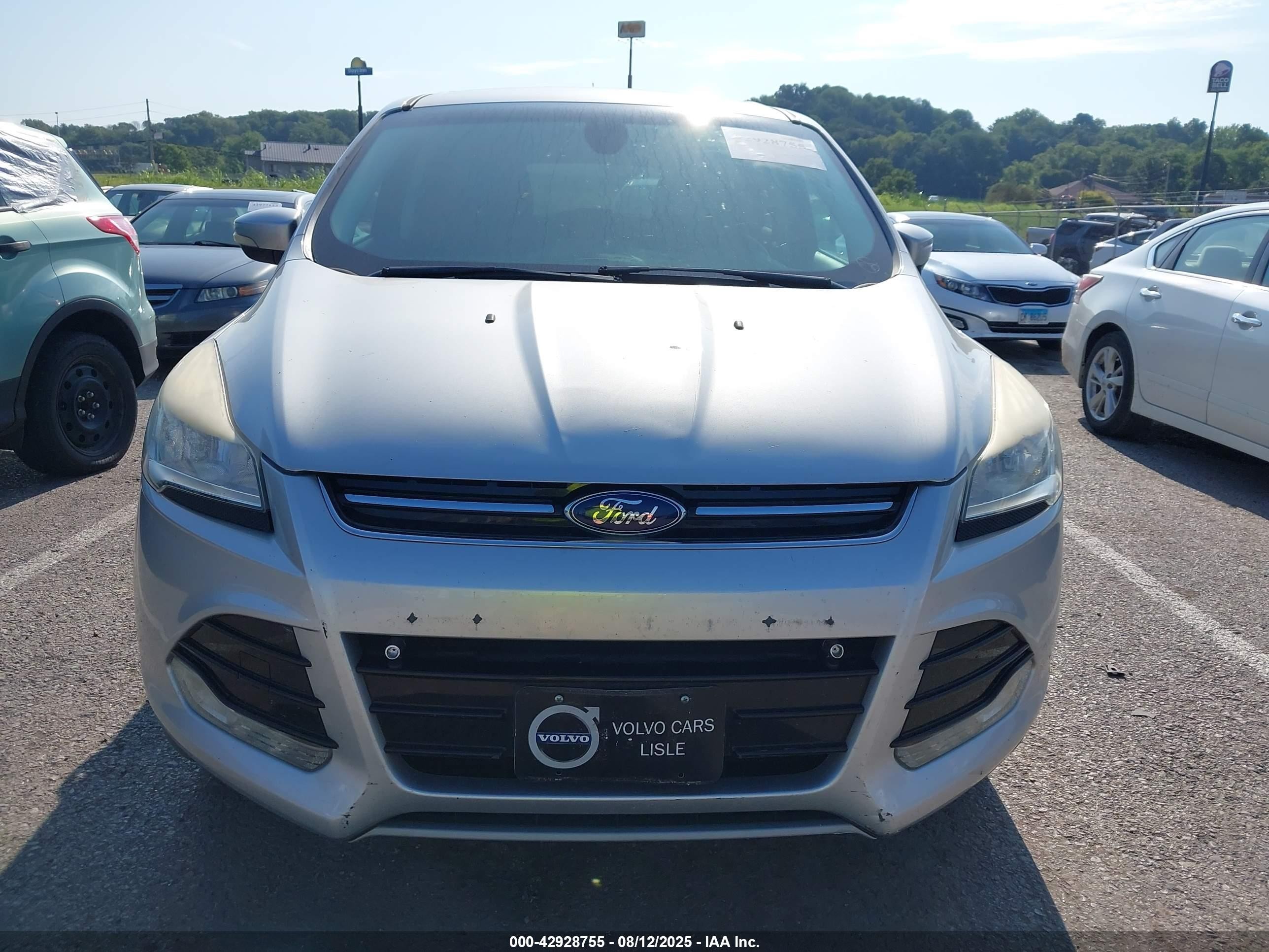 2013 Ford Escape Sel Silver vin: 1FMCU0HX4DUA57718