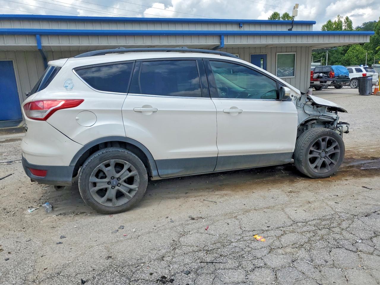 2013 Ford Escape Sel Белый vin: 1FMCU0HX4DUB37956