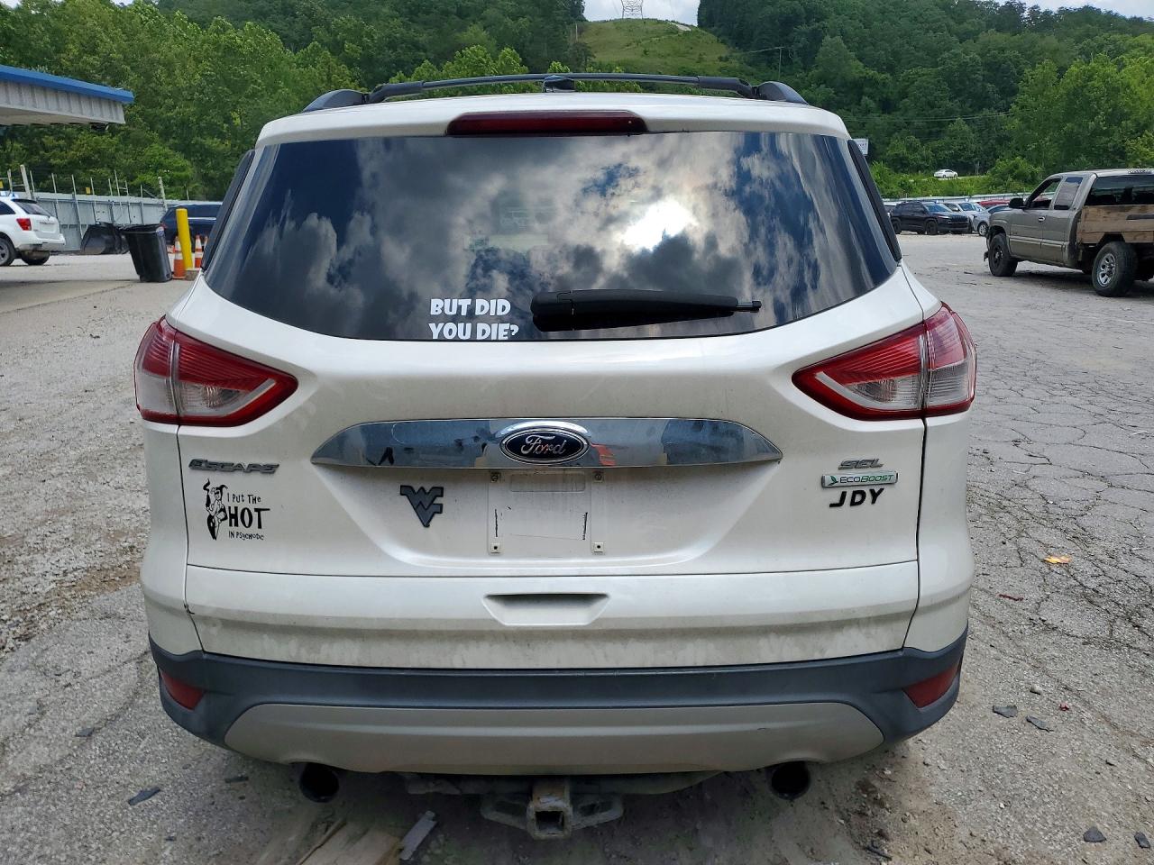2013 Ford Escape Sel Белый vin: 1FMCU0HX4DUB37956