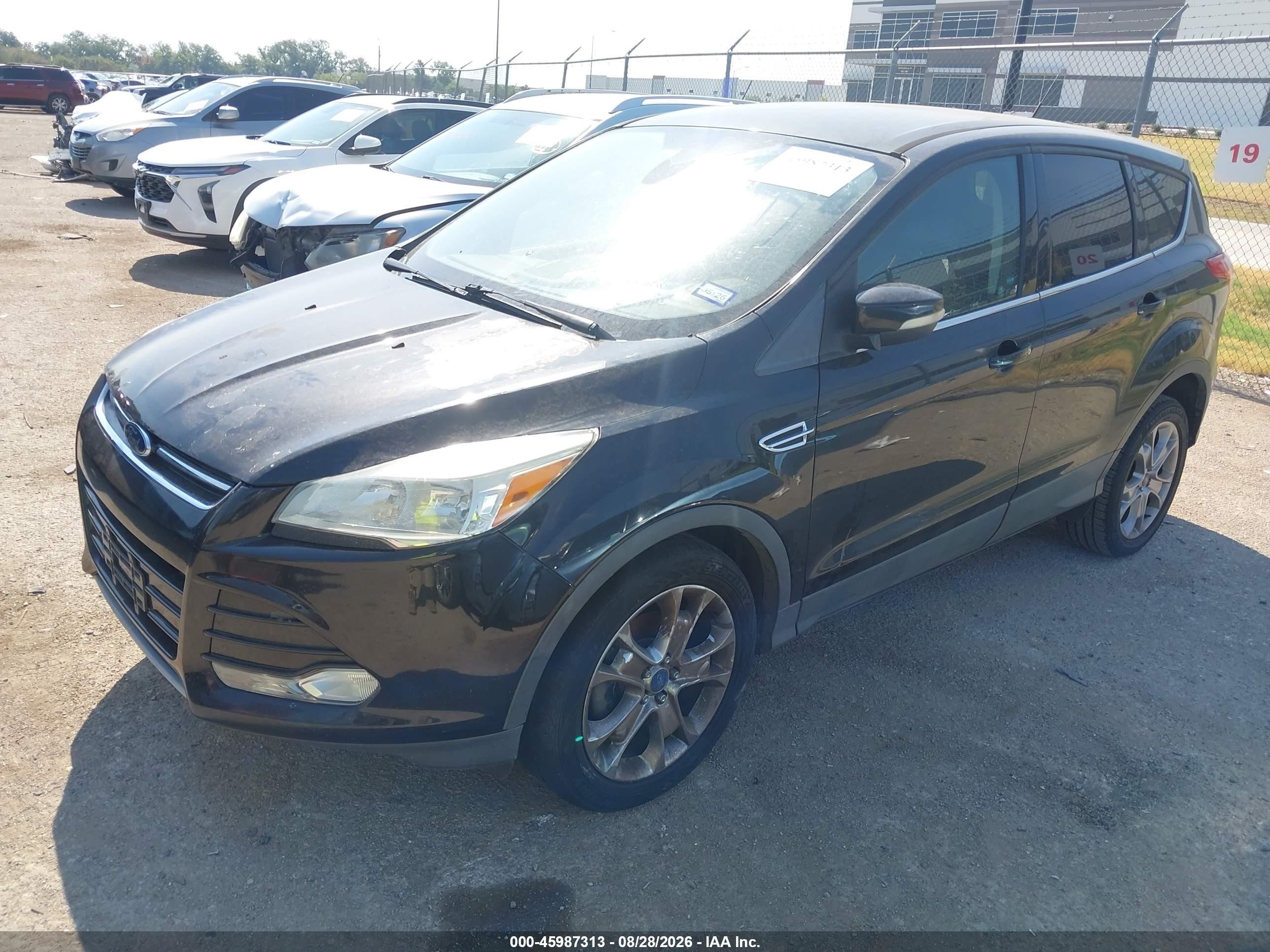 2013 Ford Escape Sel Black vin: 1FMCU0HX4DUB57110
