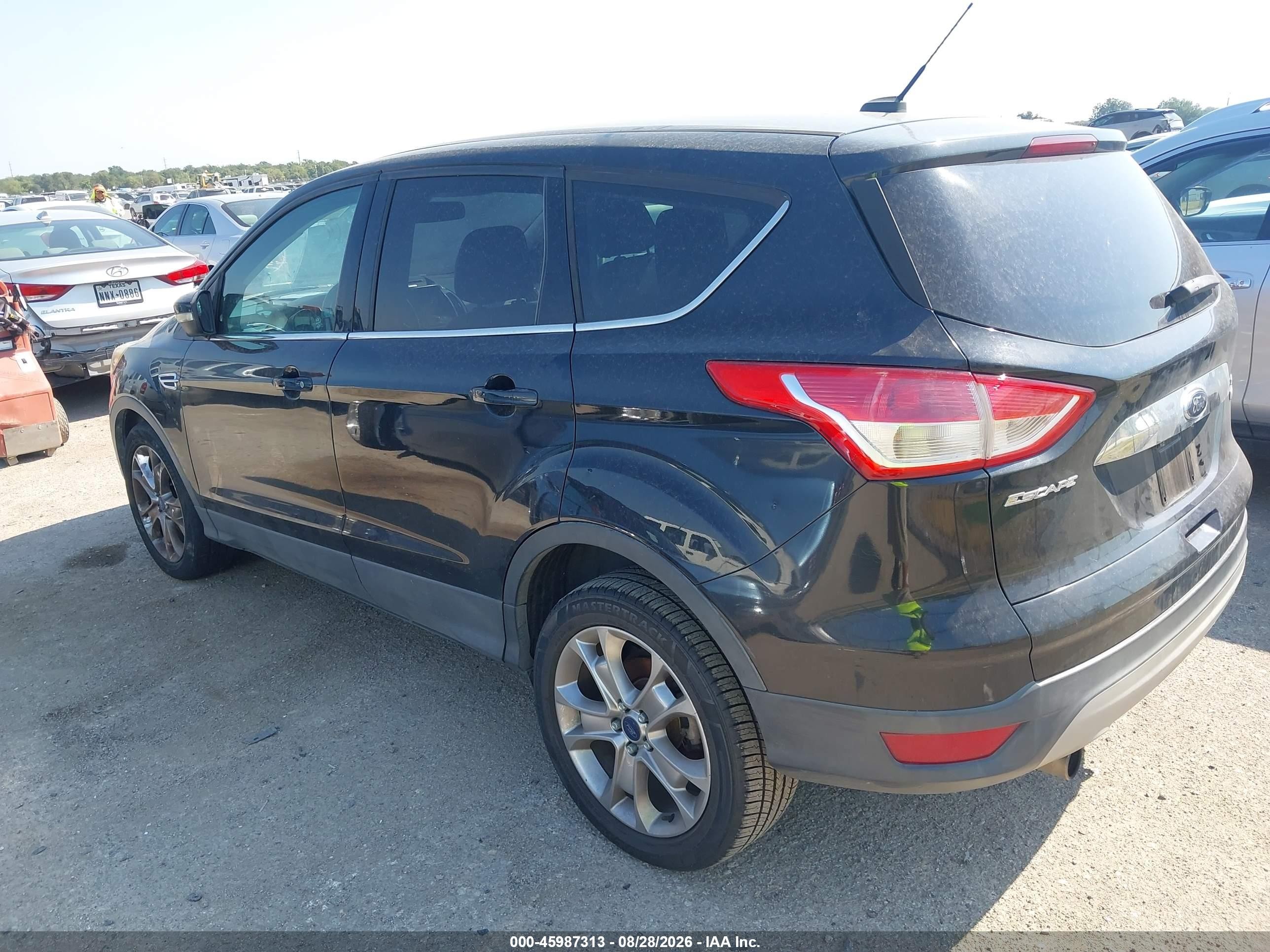 2013 Ford Escape Sel Black vin: 1FMCU0HX4DUB57110