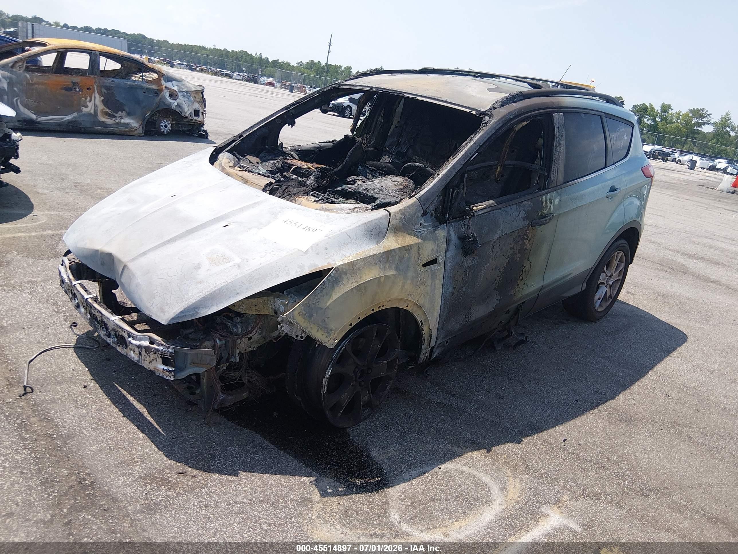 2013 Ford Escape Sel Green vin: 1FMCU0HX4DUD07443