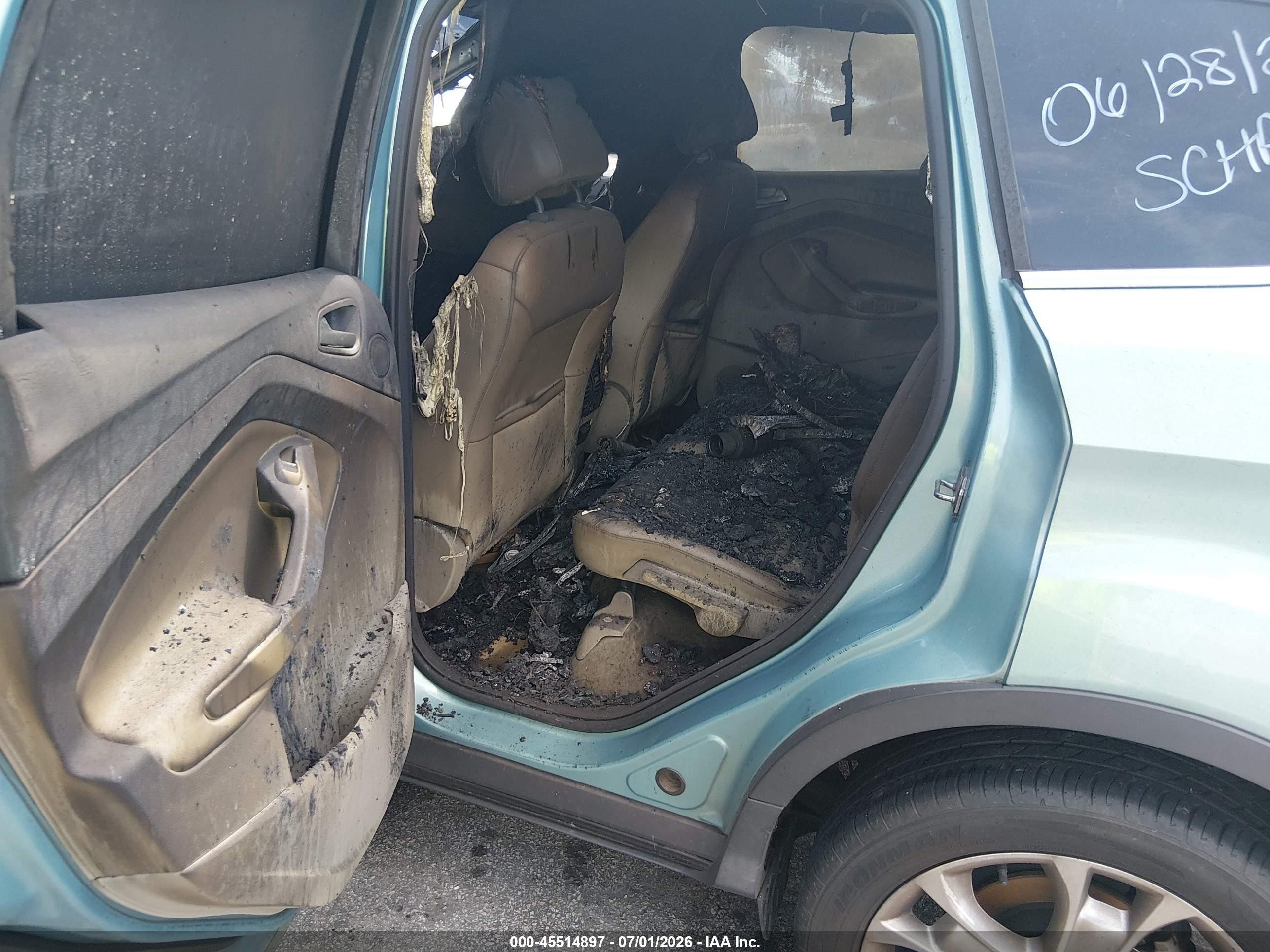 2013 Ford Escape Sel Green vin: 1FMCU0HX4DUD07443