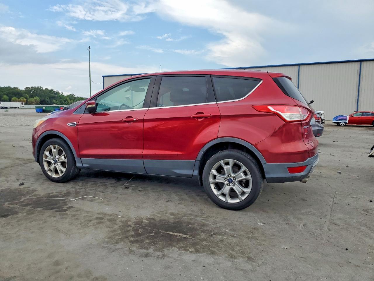 2013 Ford Escape Sel Burgundy vin: 1FMCU0HX4DUD64497