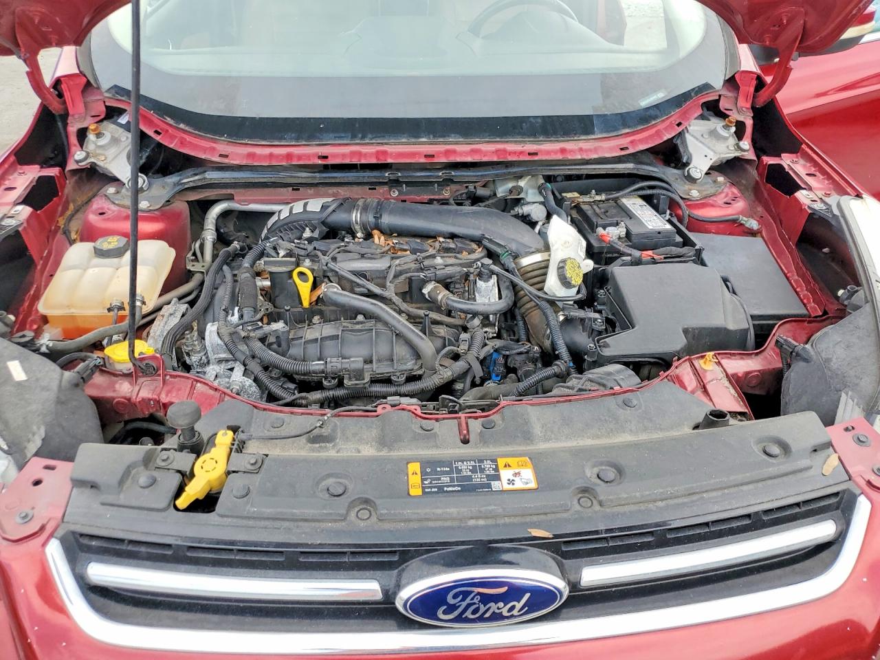 2013 Ford Escape Sel Burgundy vin: 1FMCU0HX4DUD64497