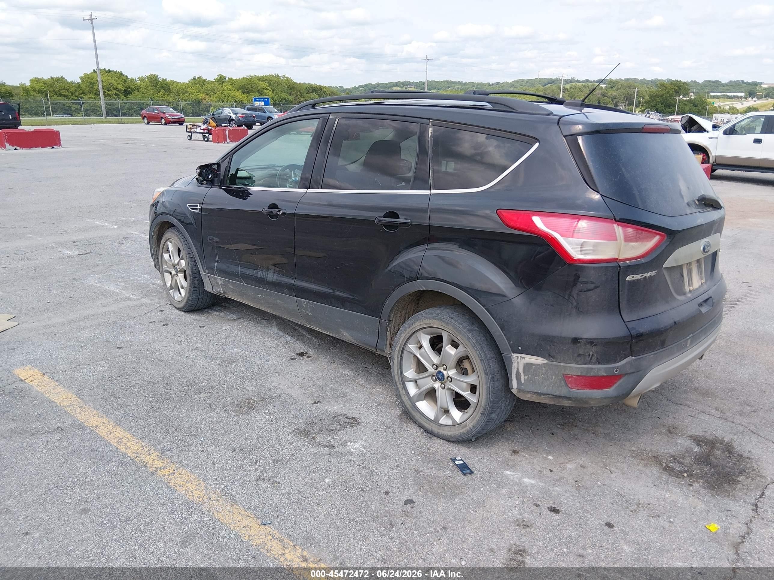 2013 Ford Escape Sel Black vin: 1FMCU0HX5DUA02629