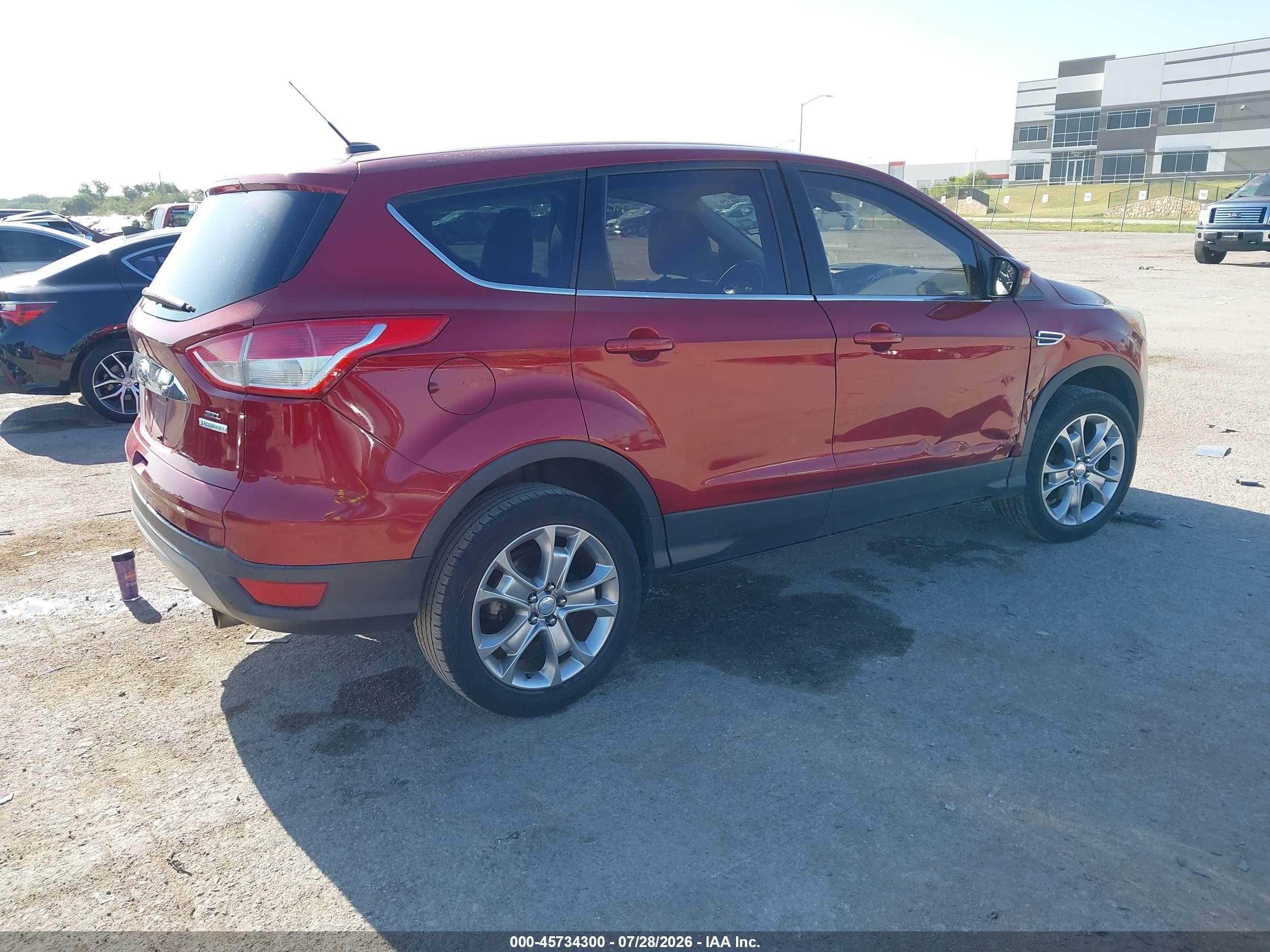 2013 Ford Escape Sel Red vin: 1FMCU0HX5DUC13412