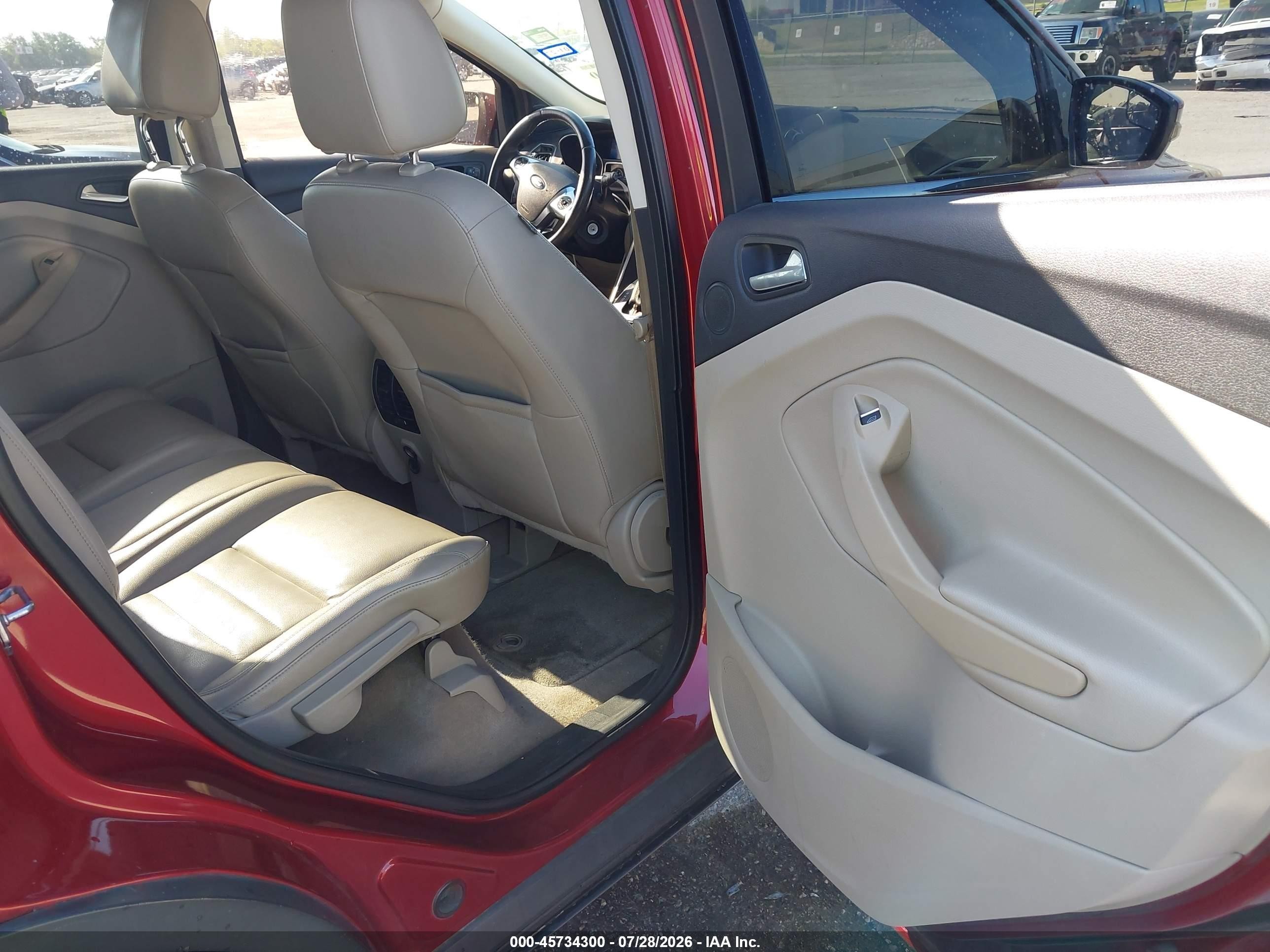 2013 Ford Escape Sel Red vin: 1FMCU0HX5DUC13412