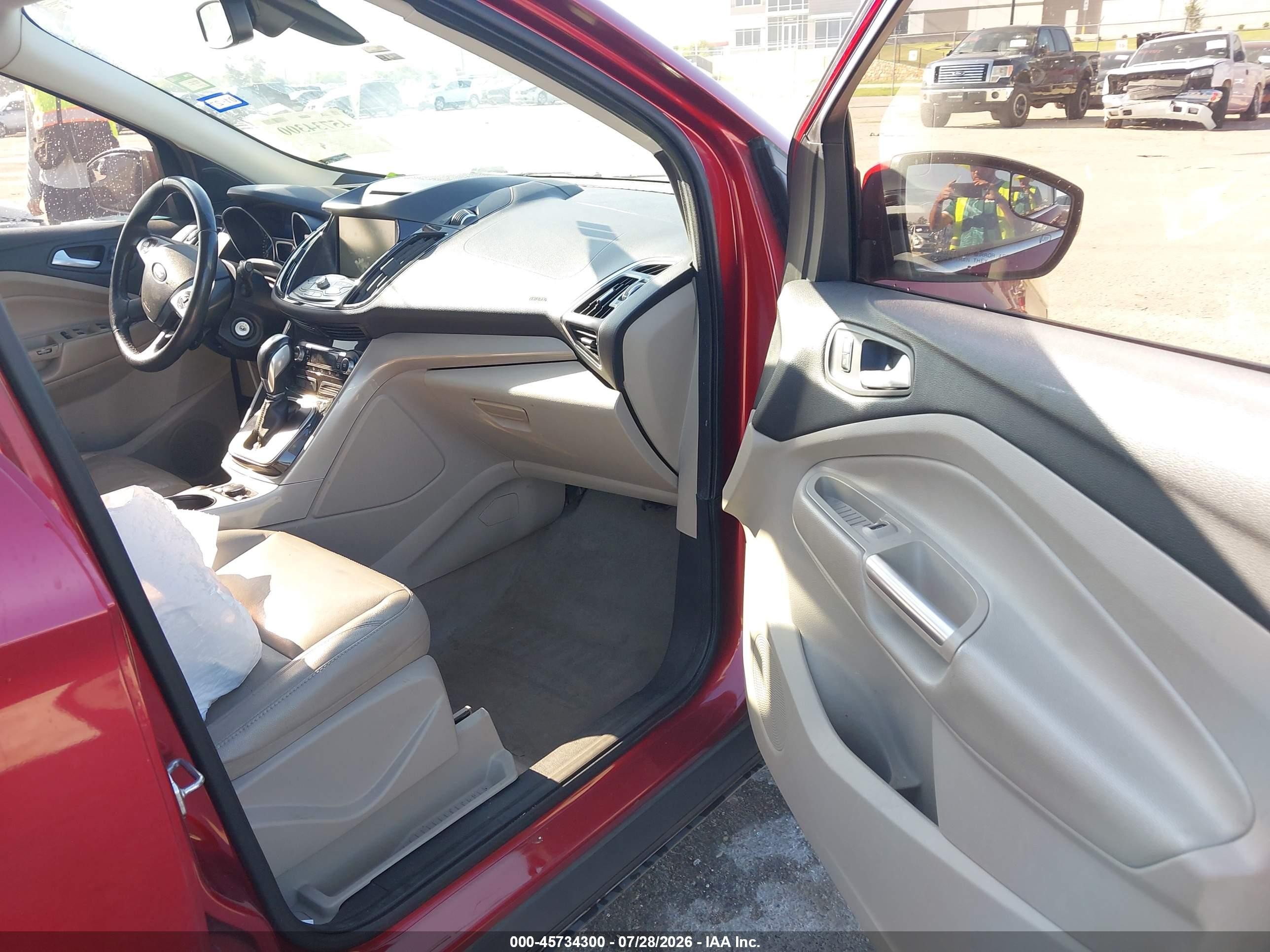 2013 Ford Escape Sel Red vin: 1FMCU0HX5DUC13412