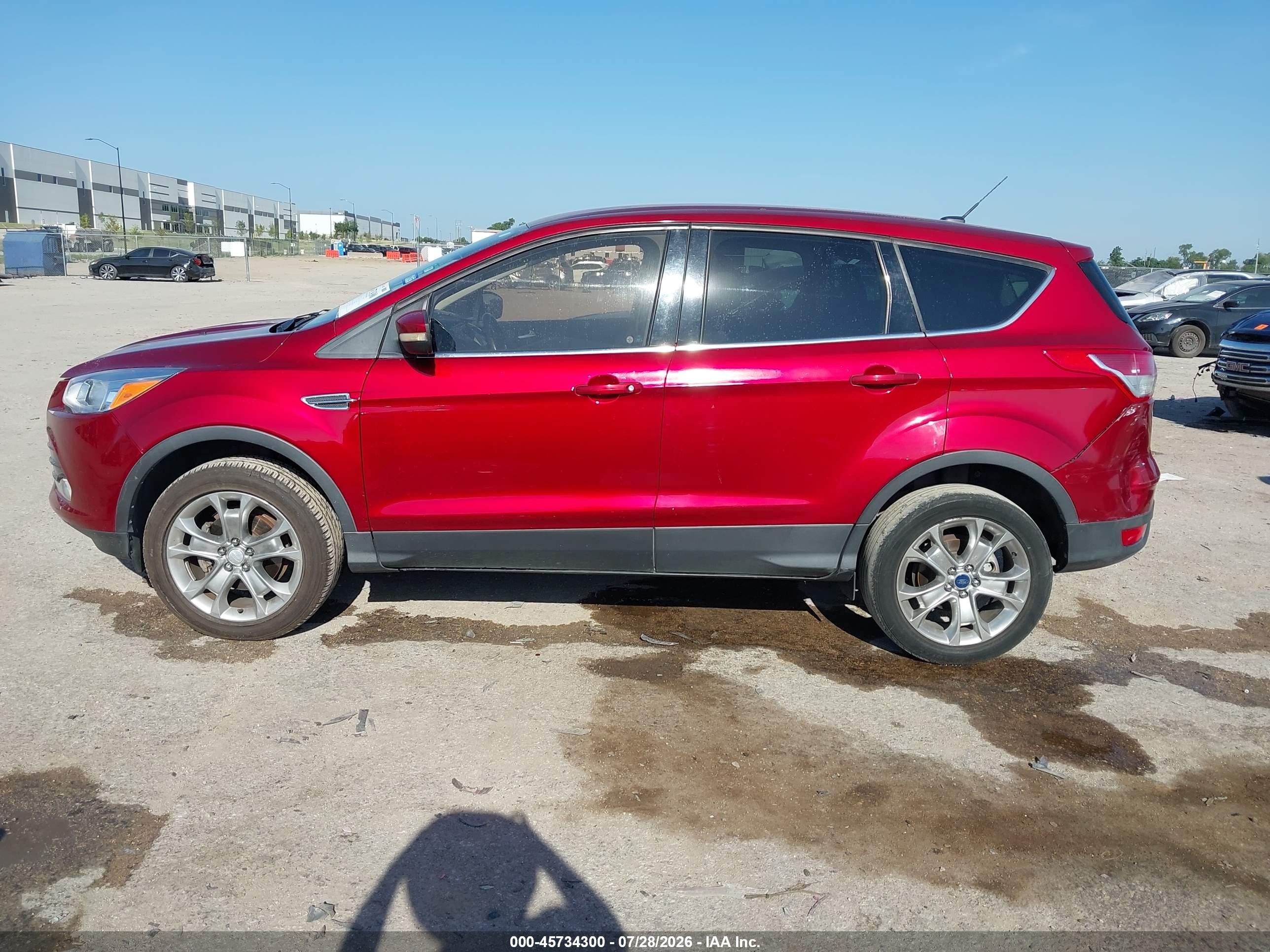2013 Ford Escape Sel Red vin: 1FMCU0HX5DUC13412