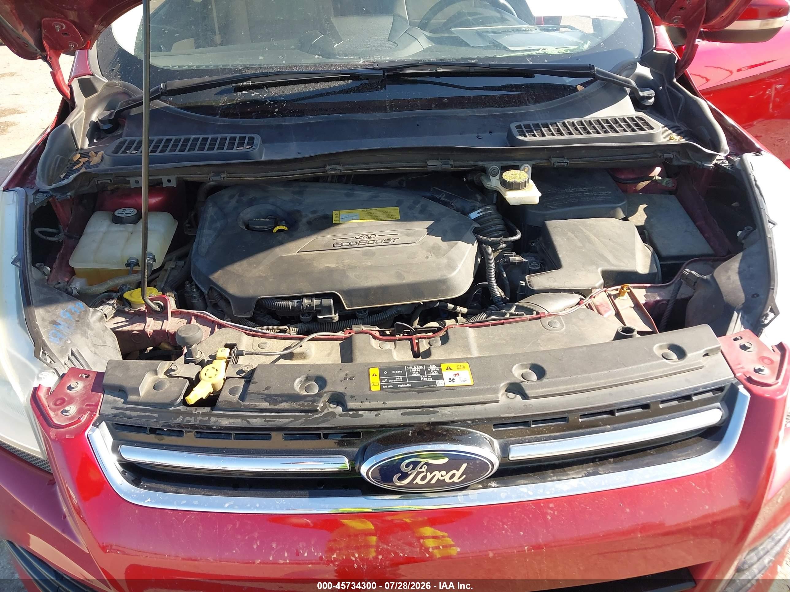2013 Ford Escape Sel Red vin: 1FMCU0HX5DUC13412