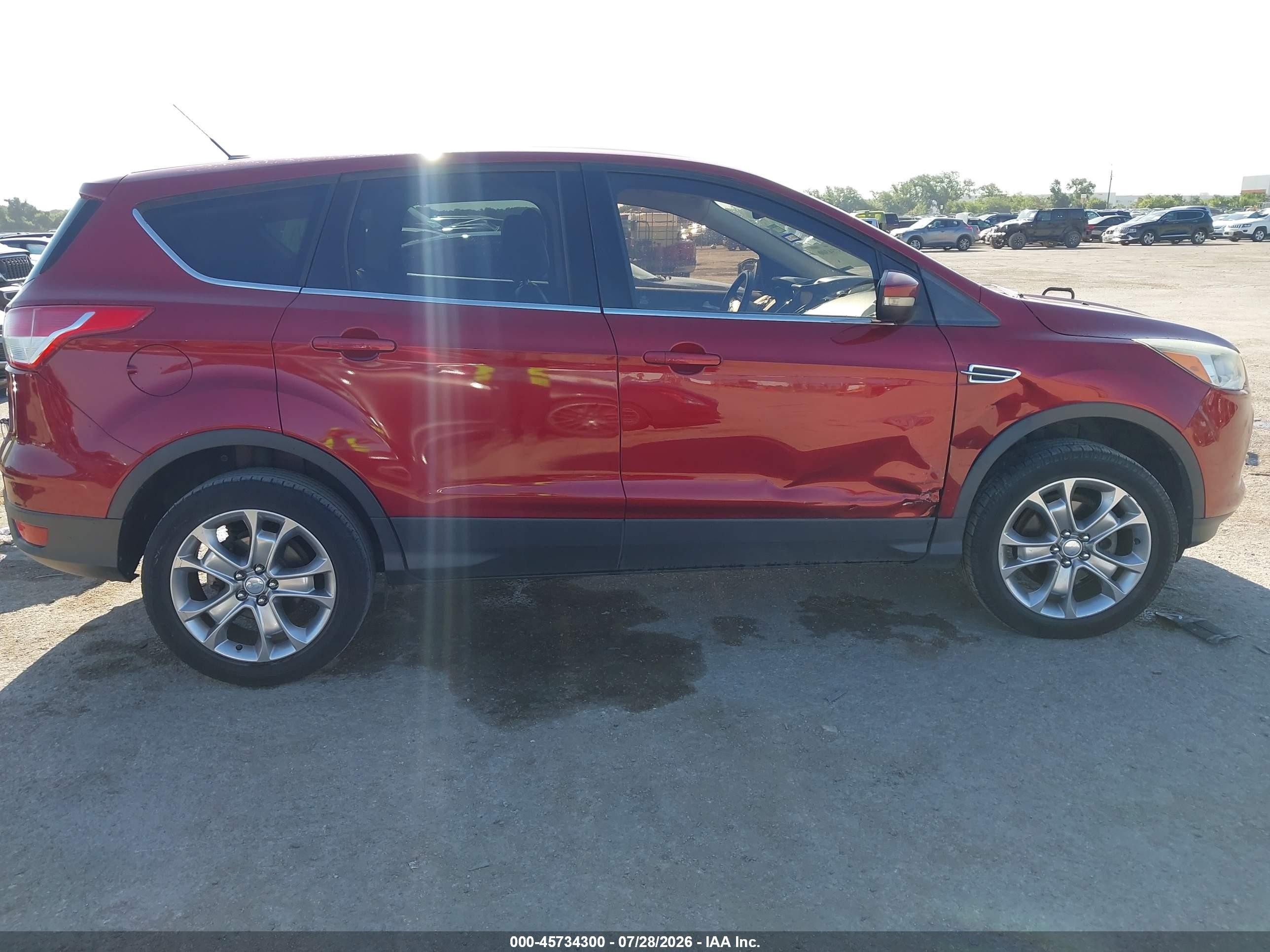 2013 Ford Escape Sel Red vin: 1FMCU0HX5DUC13412