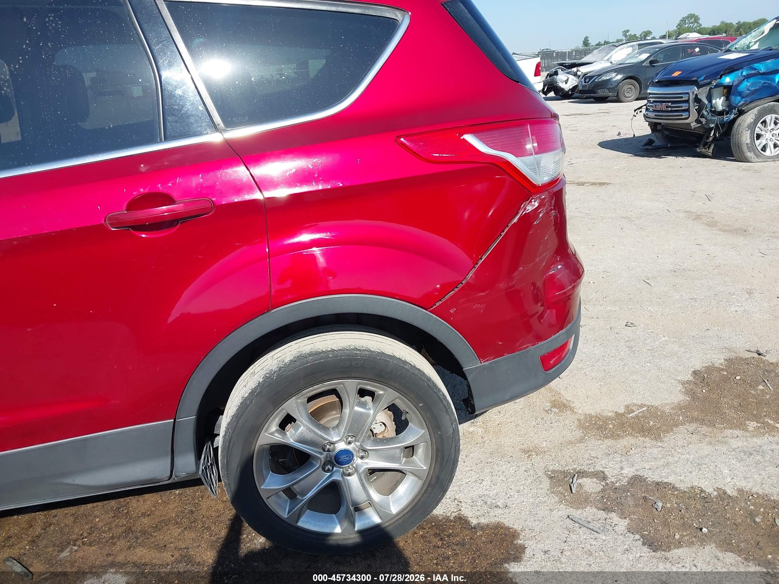 2013 Ford Escape Sel Red vin: 1FMCU0HX5DUC13412