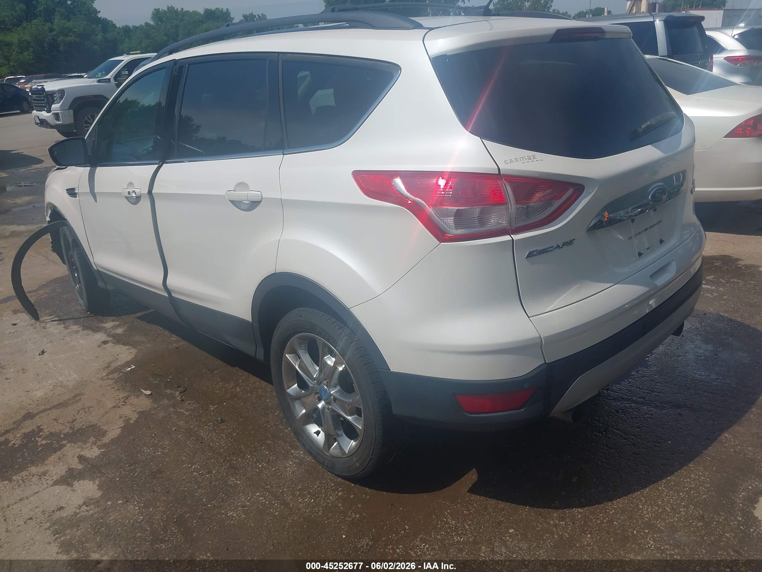 2013 Ford Escape Sel Белый vin: 1FMCU0HX5DUC85081